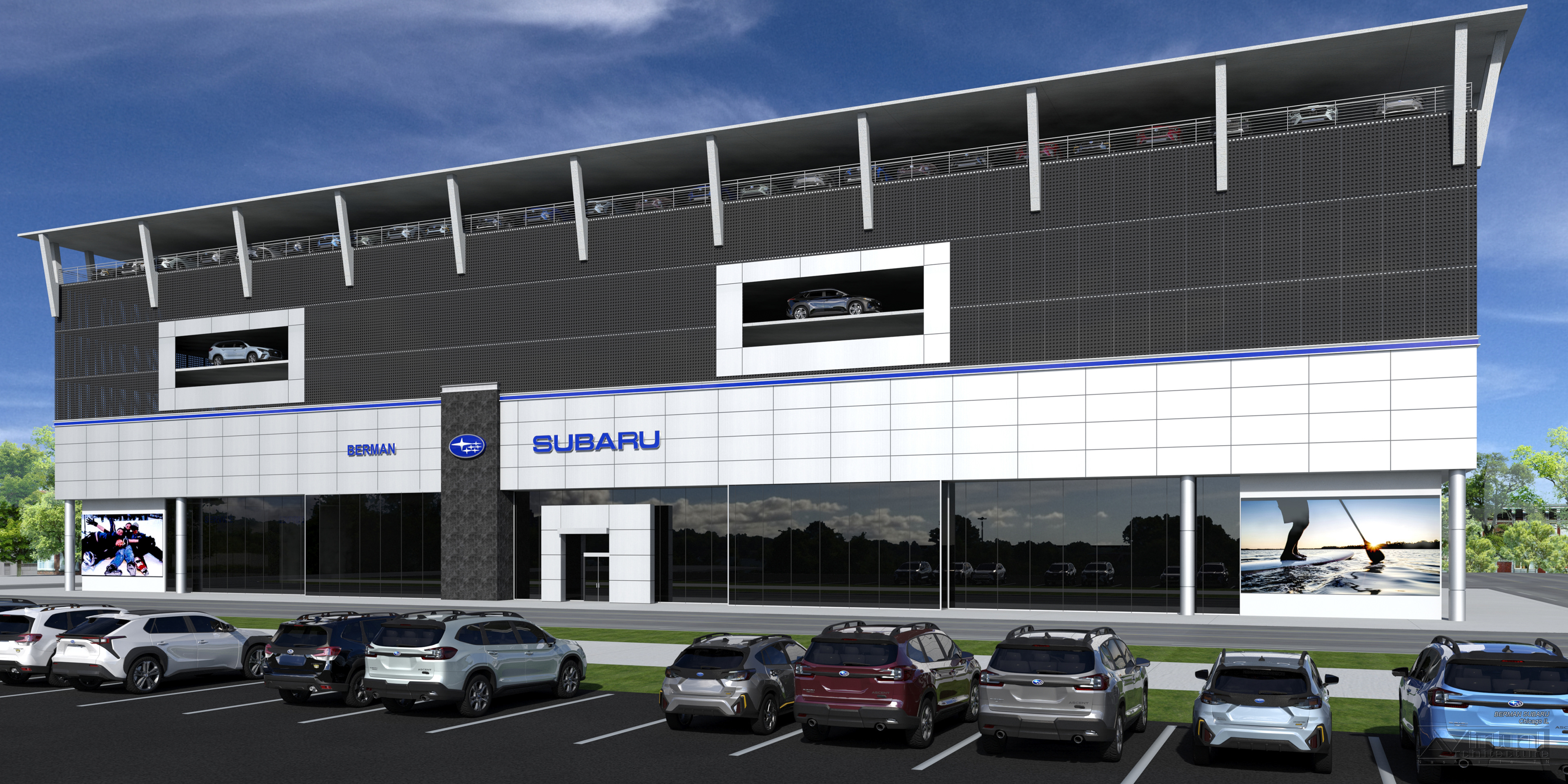 Berman Subaru Chicago IL dealership rendering