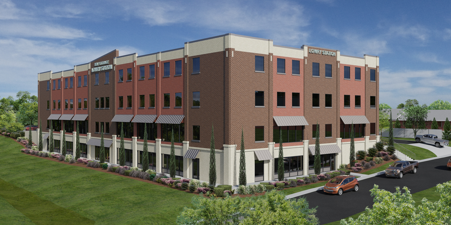 Lowry Street Storage back entry rendering