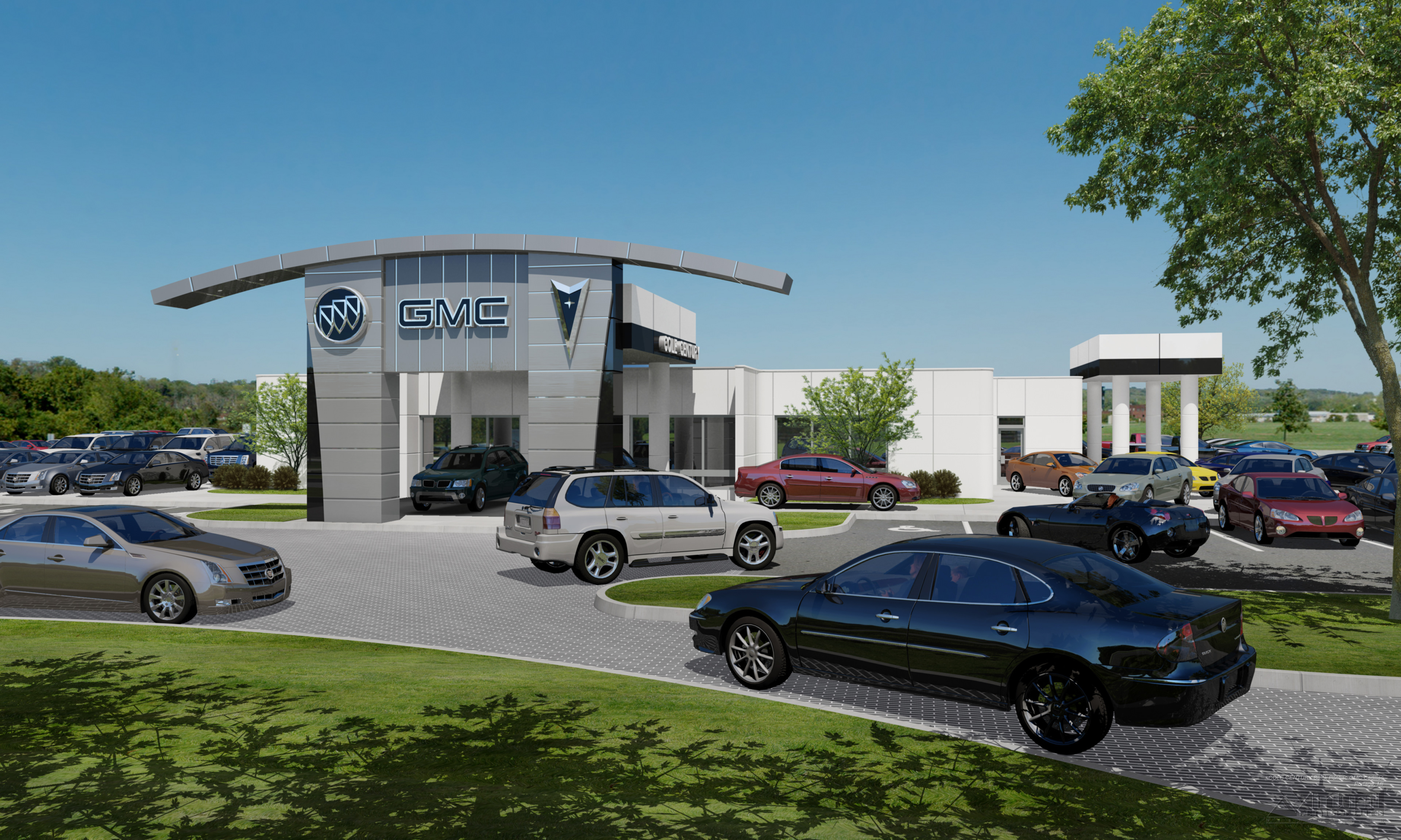 Cole Century Buick Pontiac GMC Cadillac dealership rendering Portage MI 