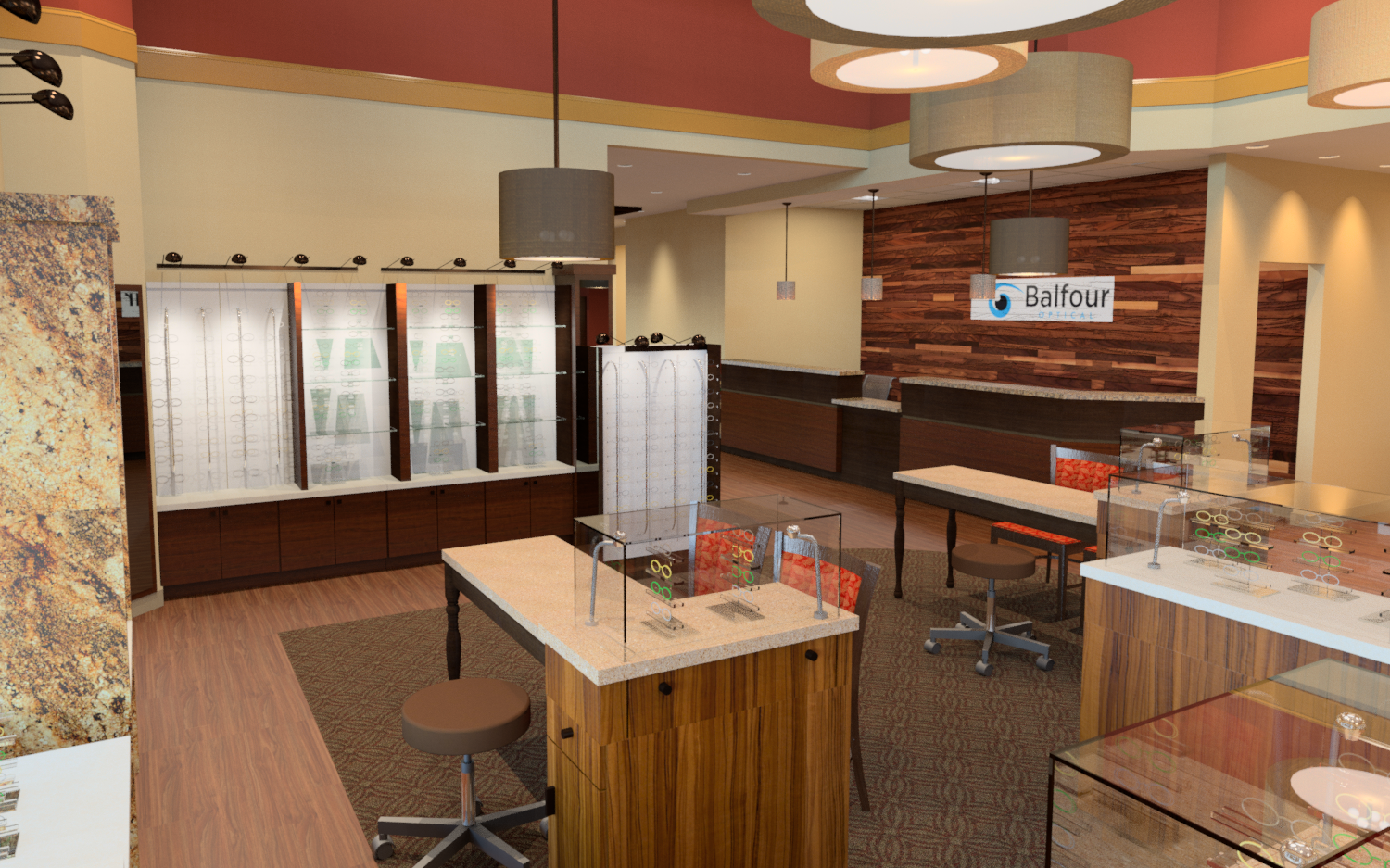 Consultant looking toward Reception