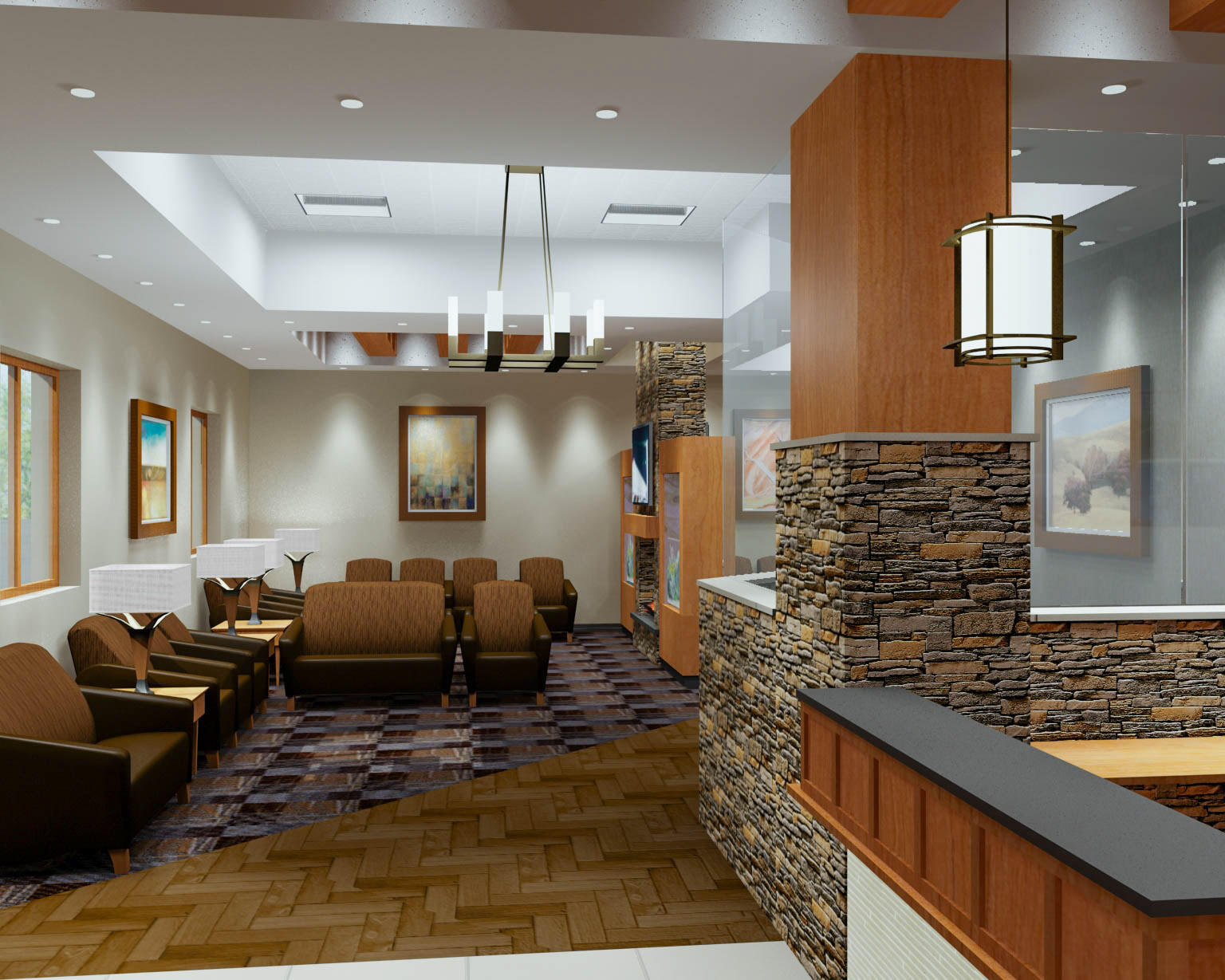 Waiting Area seen from Reception