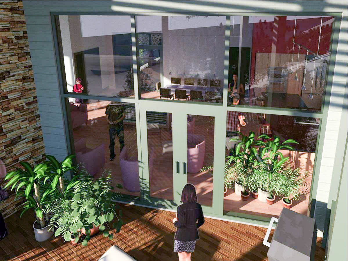Deck looking into the Great Room