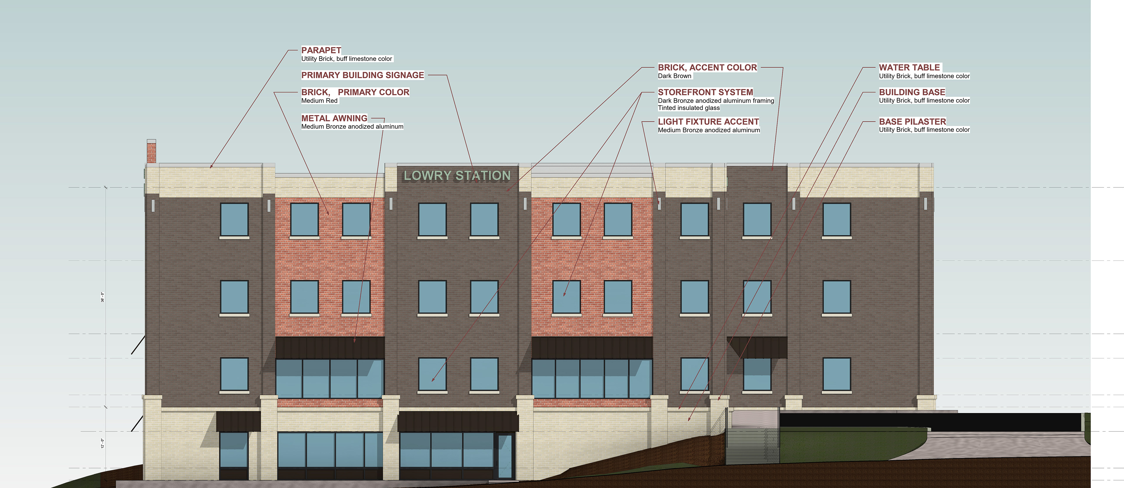 Rendered Side Elevation