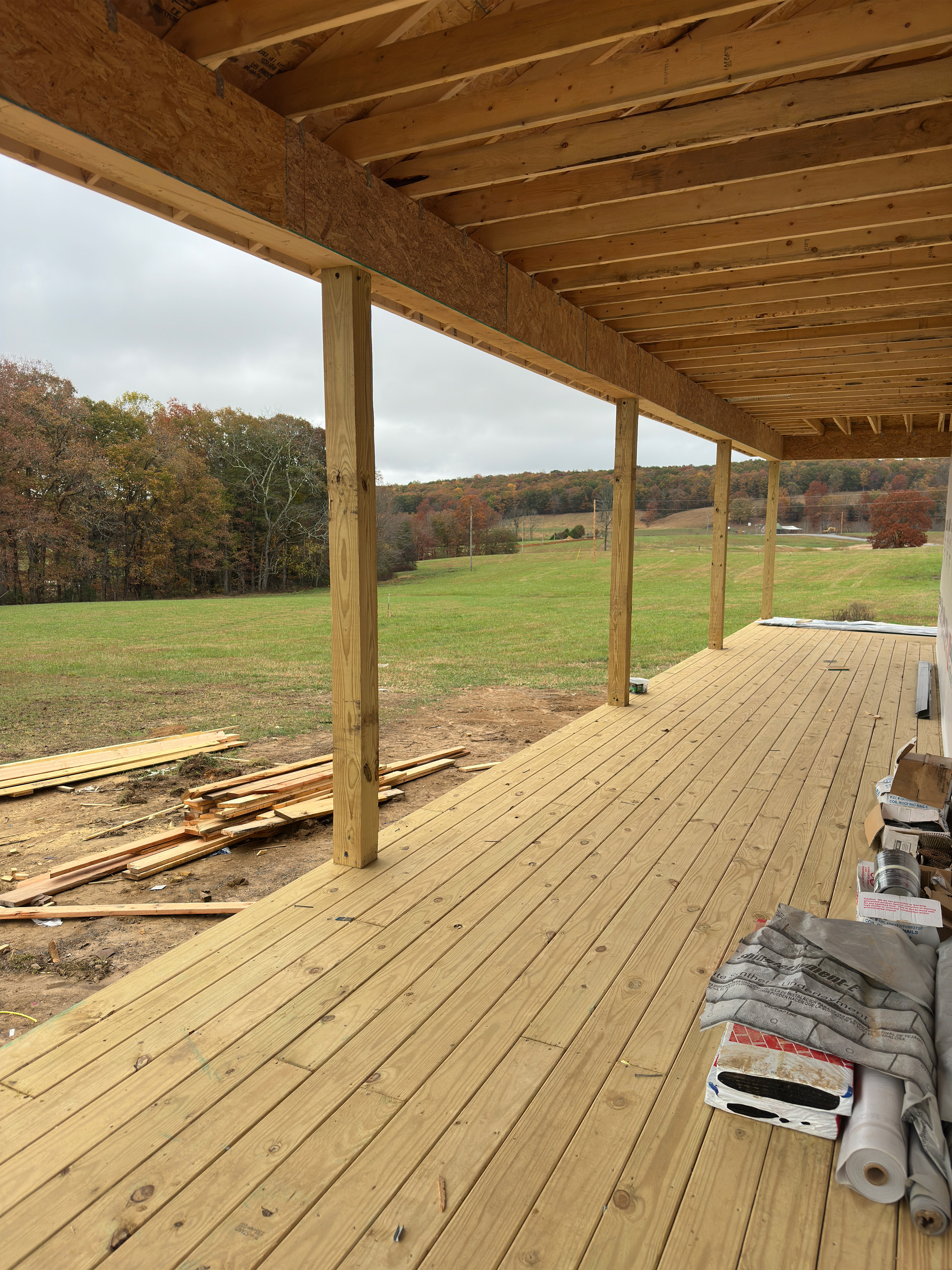 Wrap around covered porch