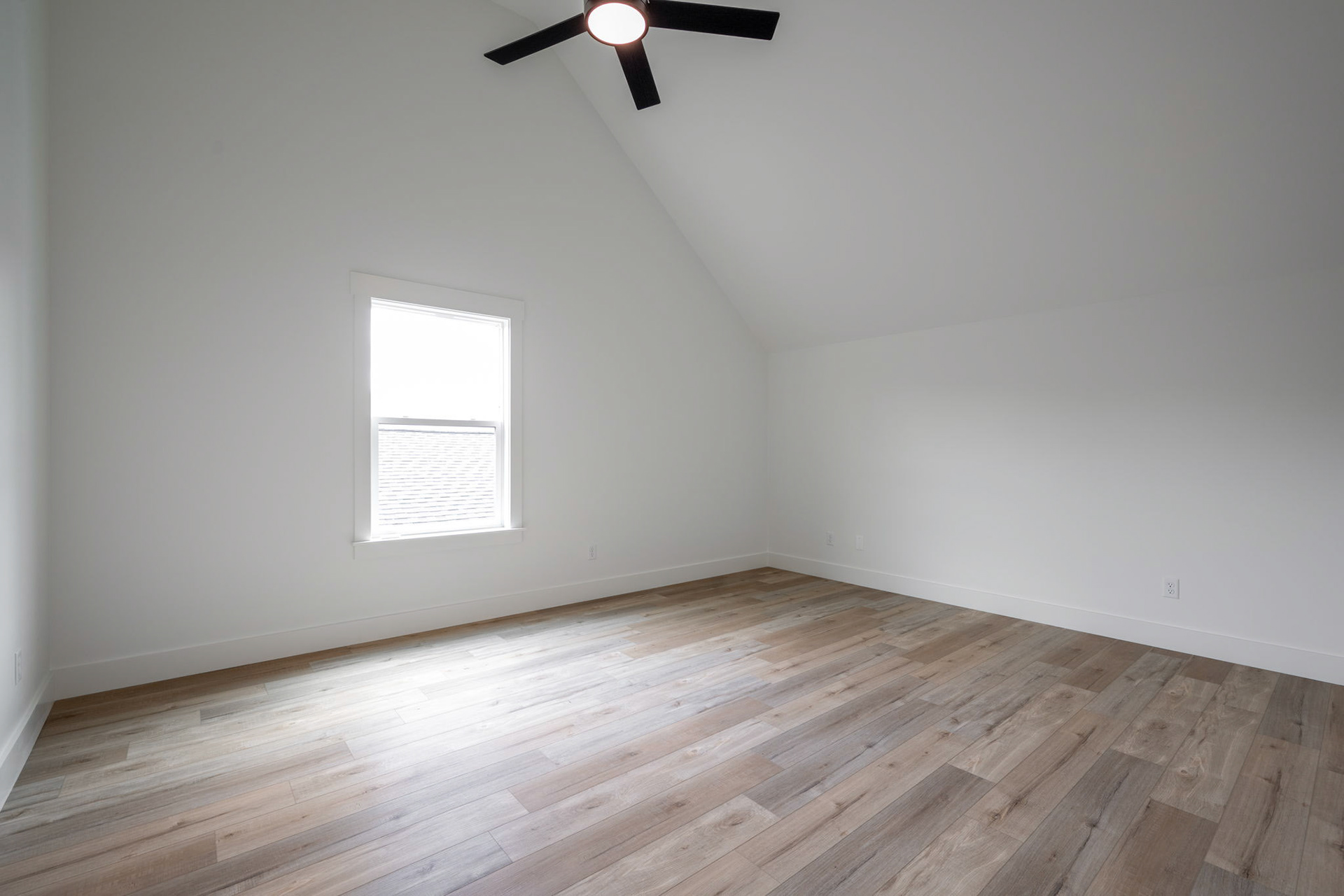 Upstairs- 3rd Bedroom Featuring Vaulted Ceiling