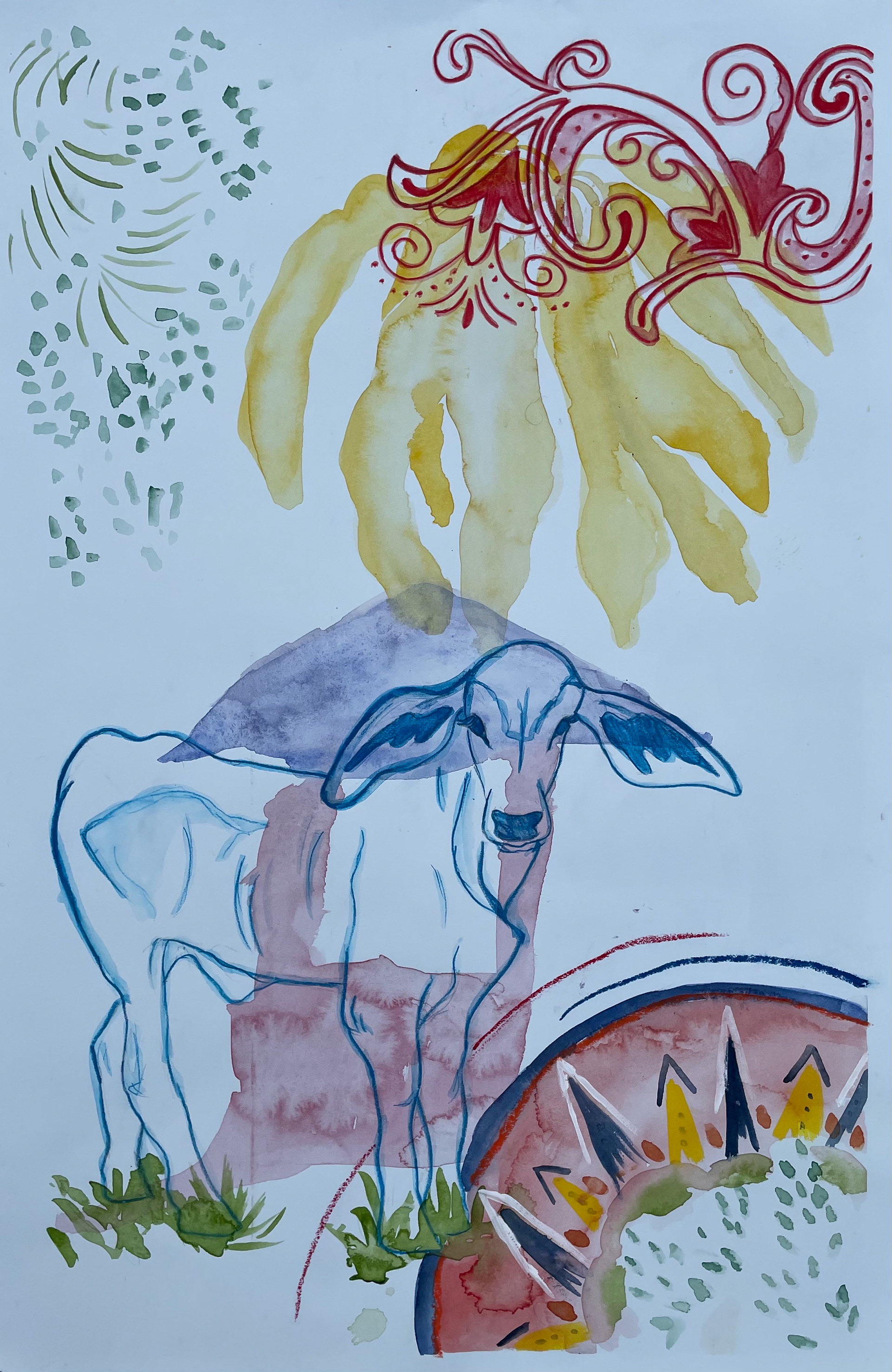 Historia Nativa, Water media on Paper, 2019