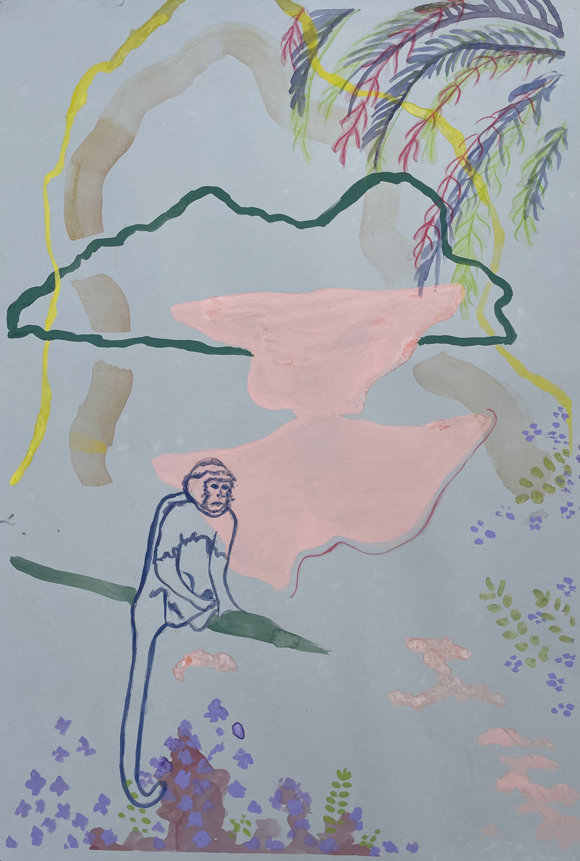 Vista Coloquial, Water media on Paper, 2019