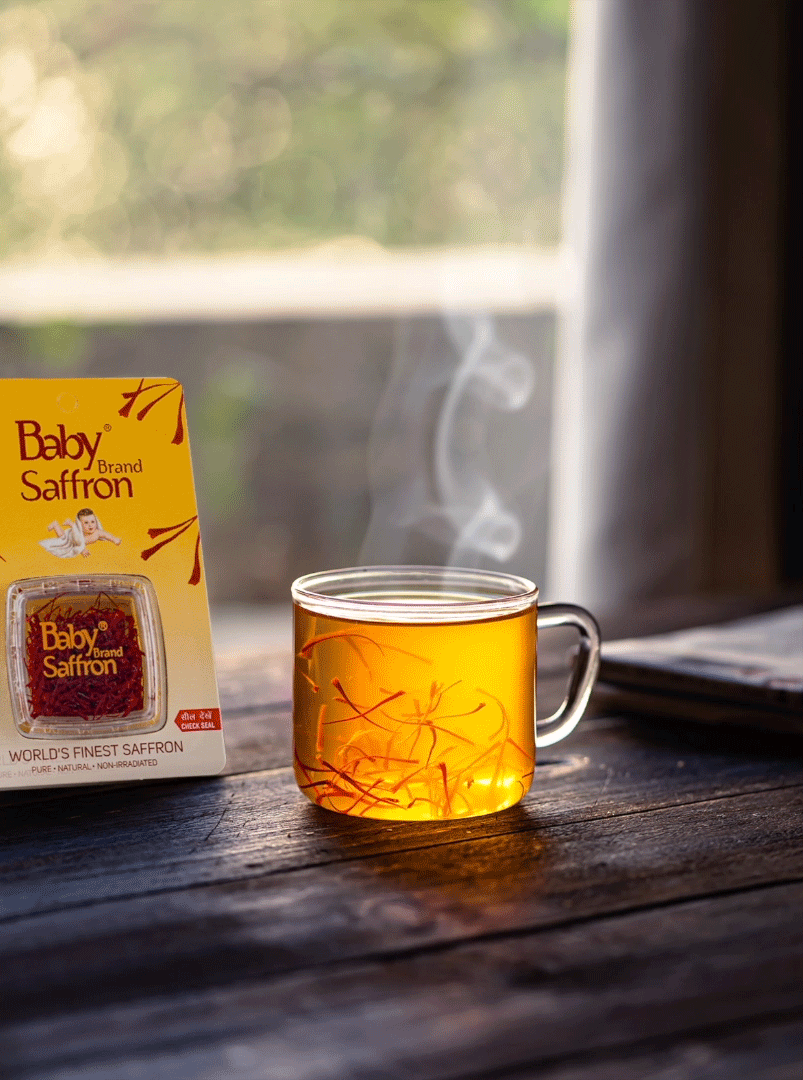 Saffron tea smoke cinema graph for Baby Saffron