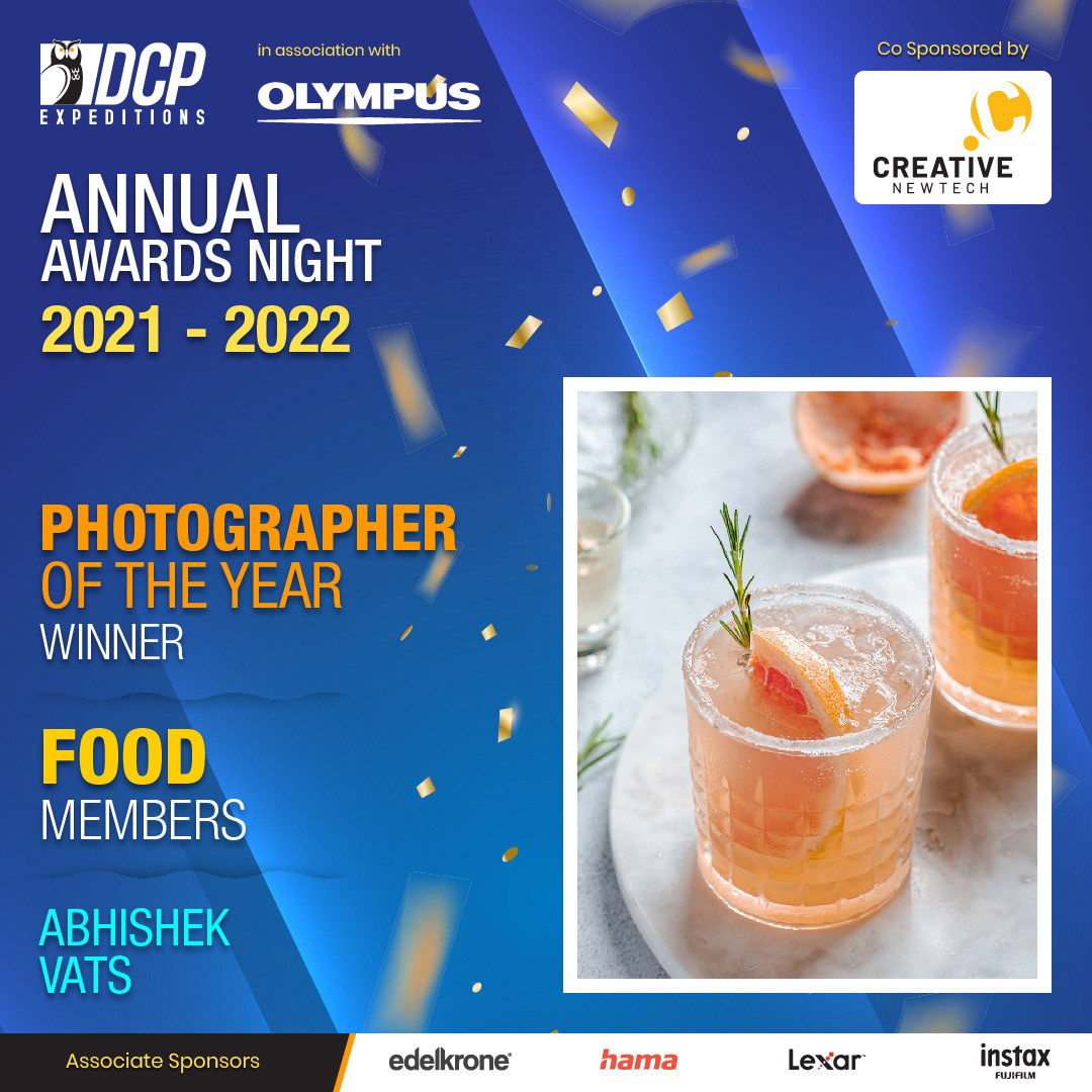 Best Food Photographer of the year award 22-23 at DCP Expeditions