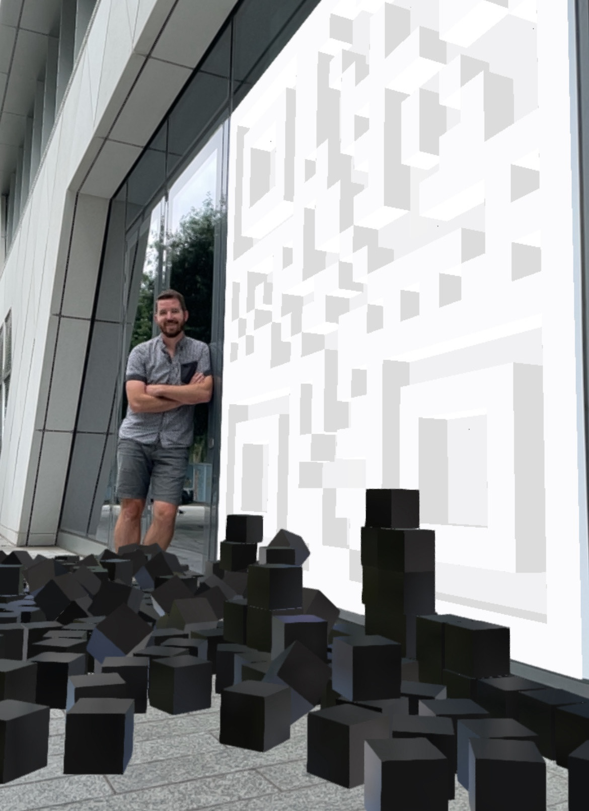 Screen-capture from augmented-reality viewer