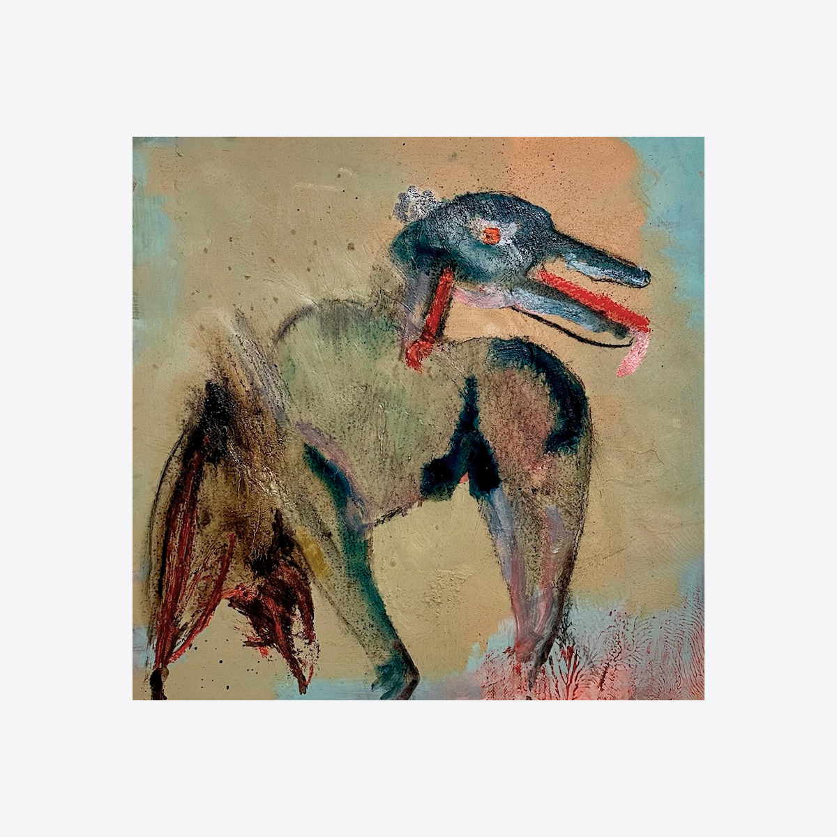 Gaslighting, 60/55cm, acrylic/oil on canvas, 2024