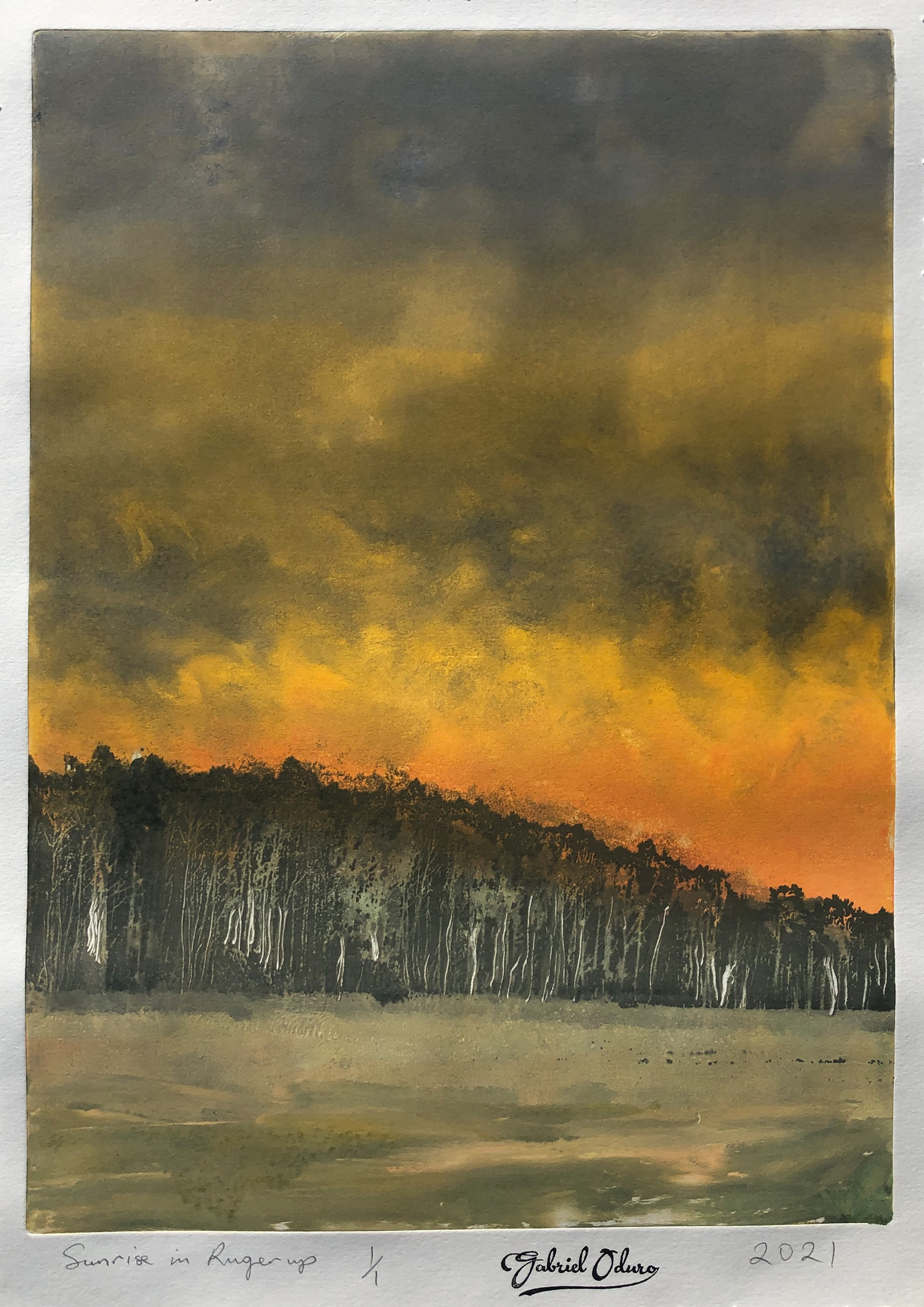 Sunrise in Rugerup - A3