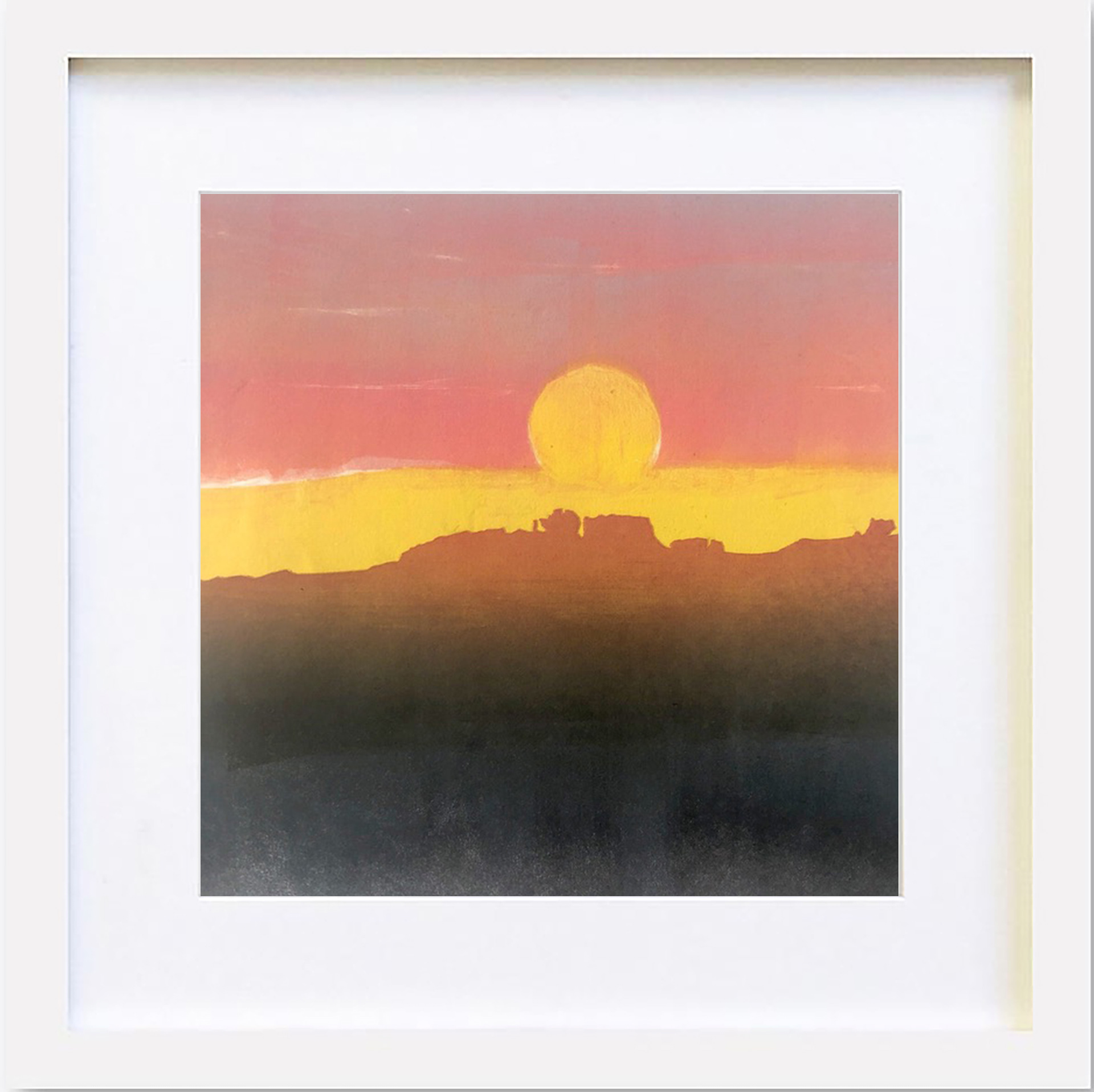 Yellow sunset - 30x30cm