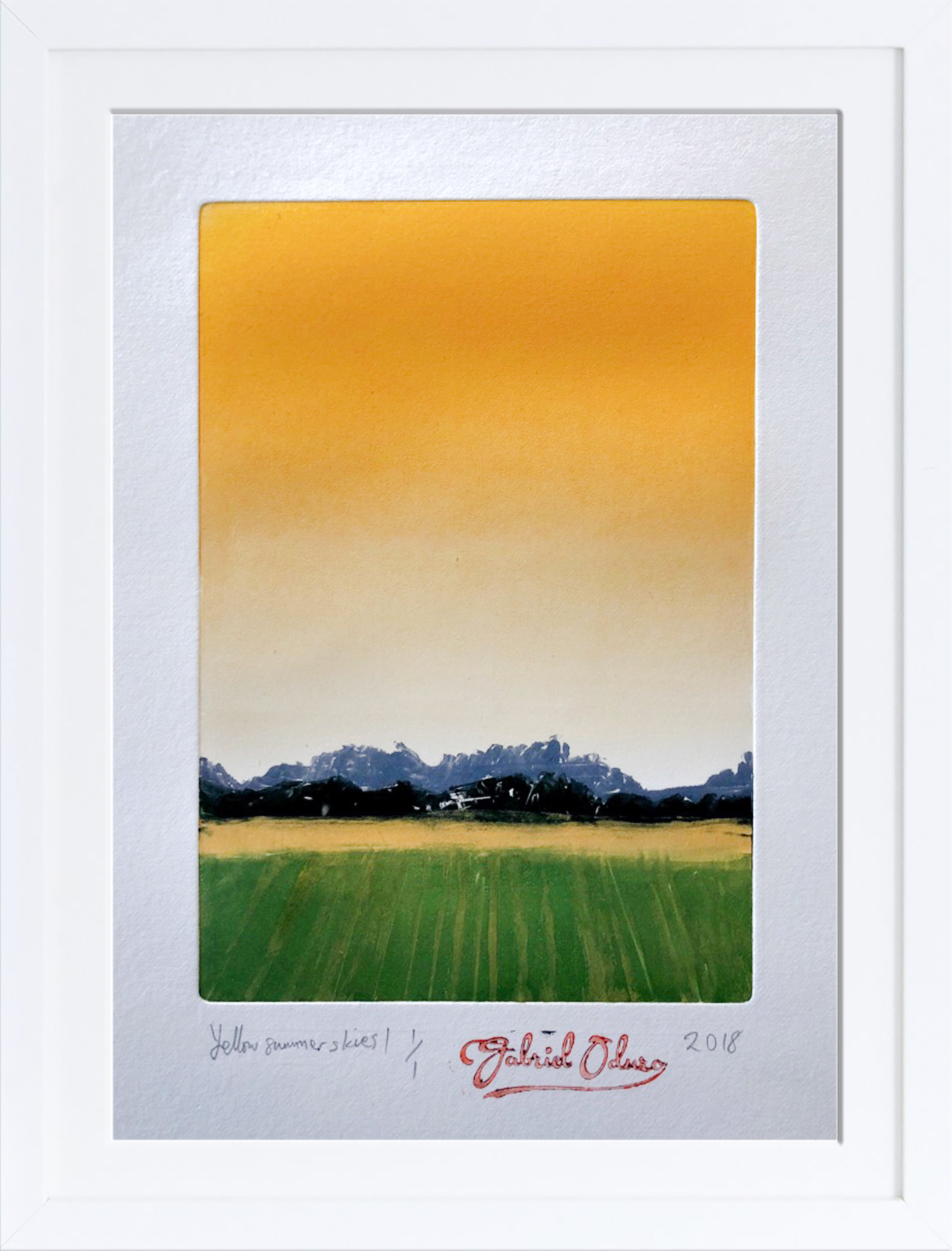 Yellow summer skies 1 - A5