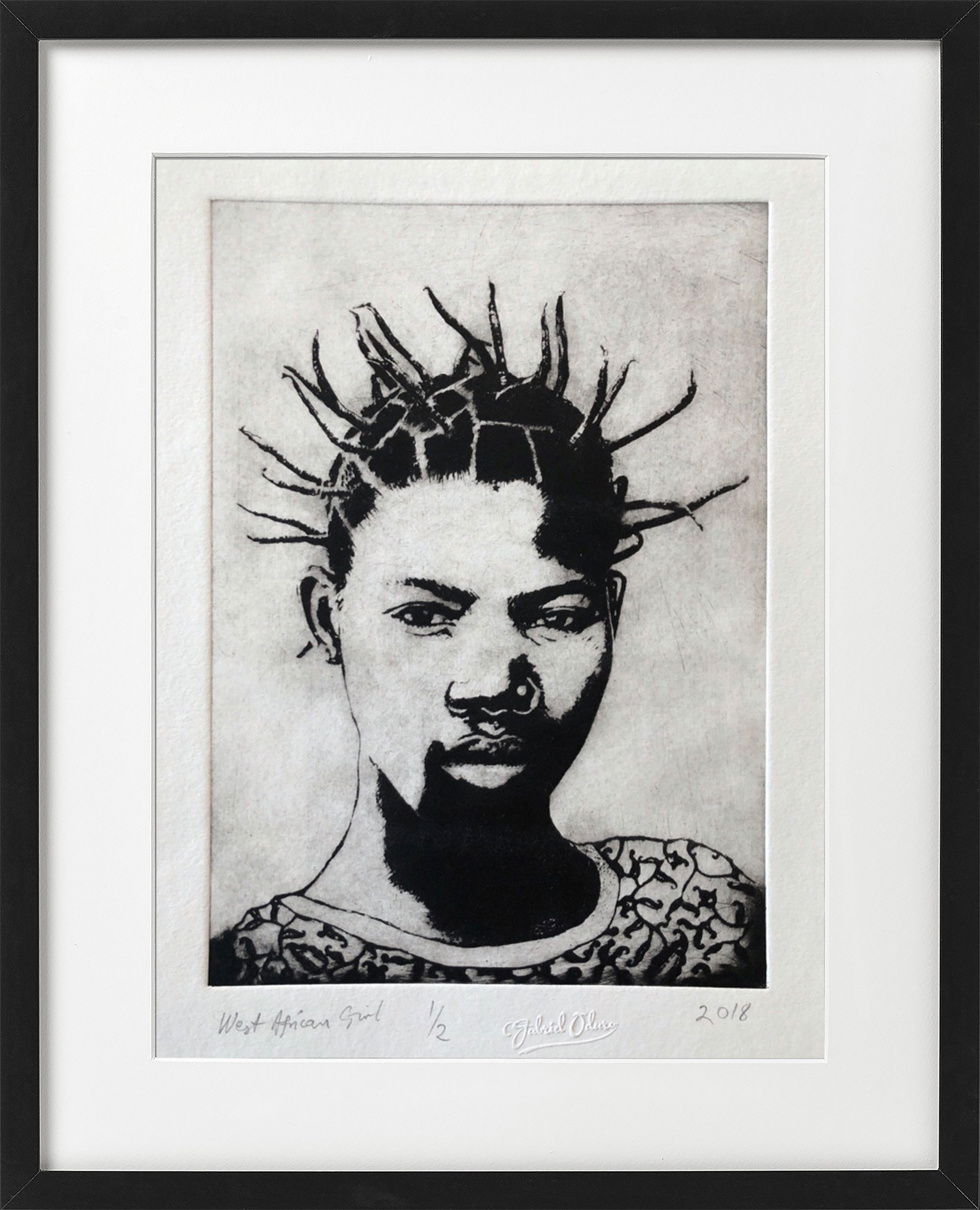 West African girl - A4