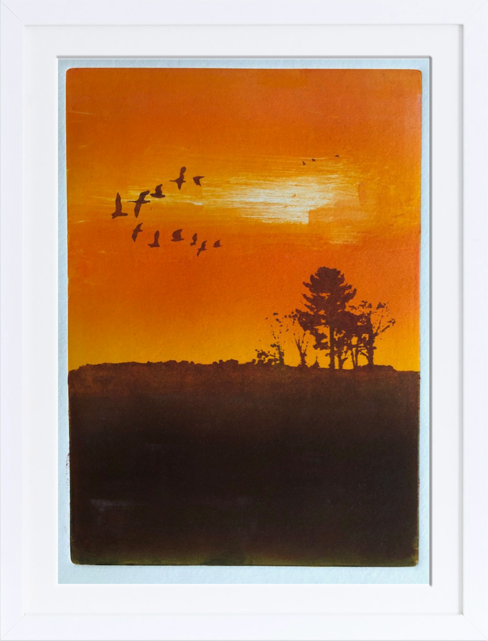 SOLD! Orange sky - A4