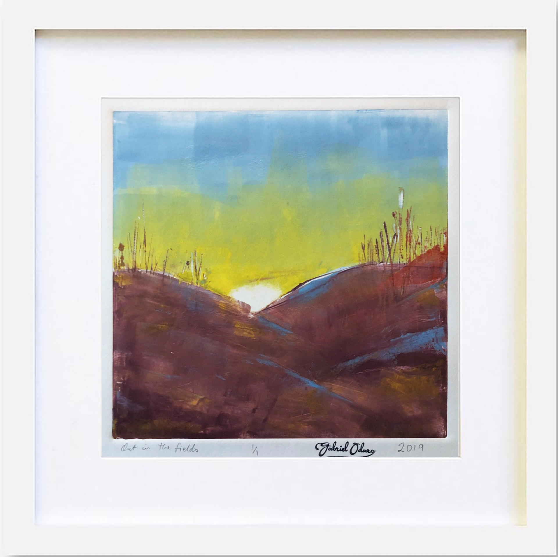 Out in the fields - 30x30cm