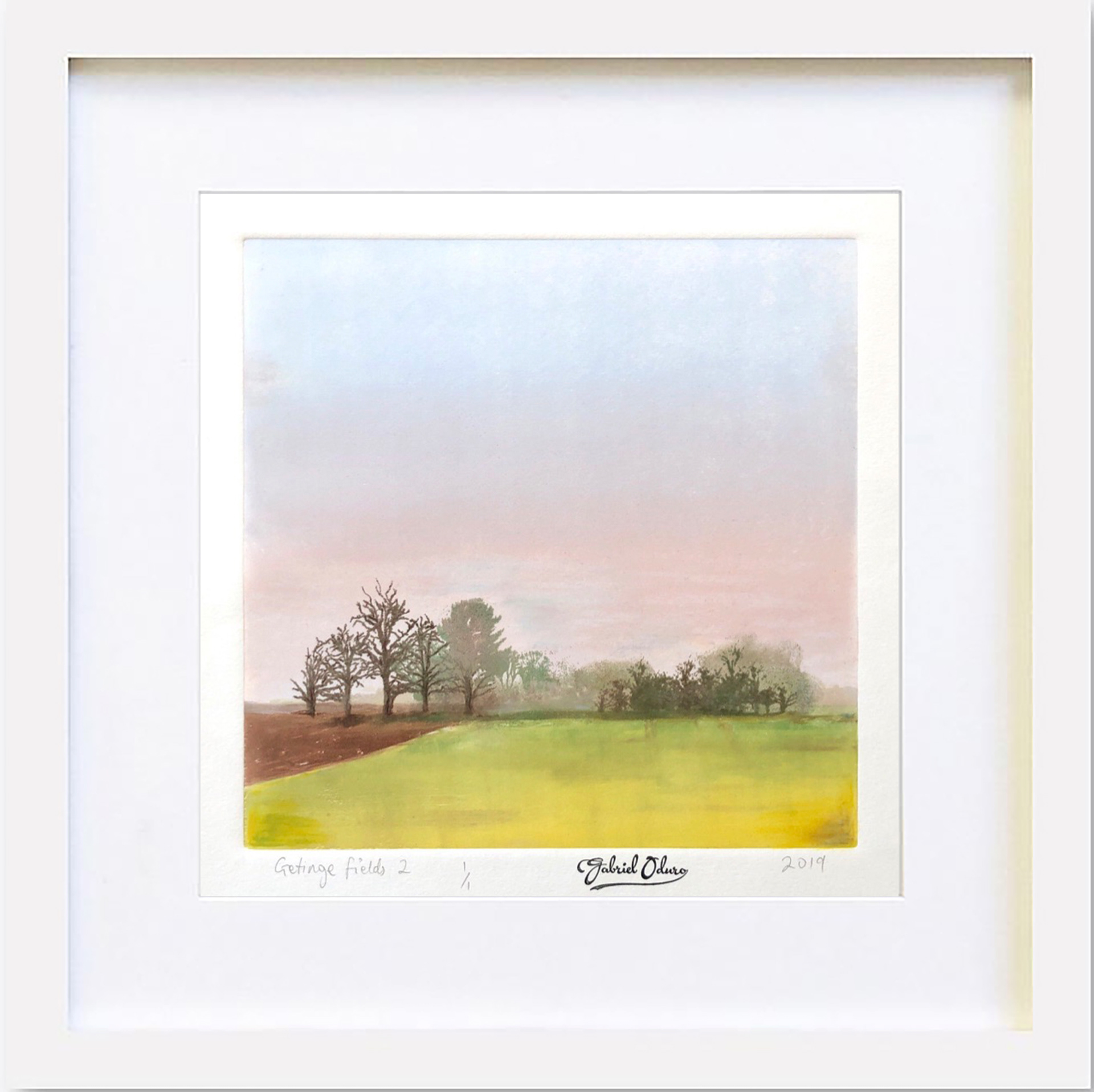 SOLD! Getting fields - 33x33cm