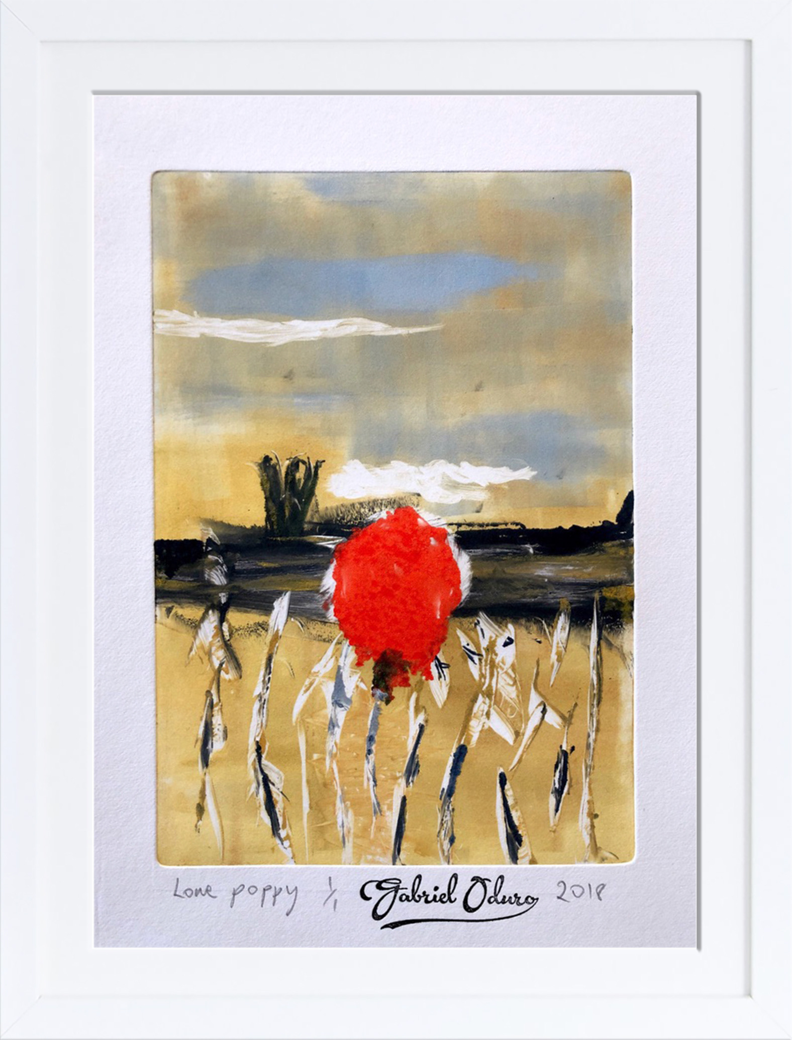 Lone poppy - A5