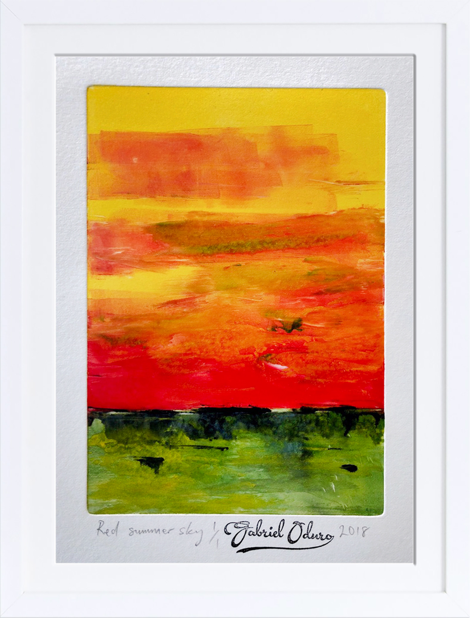 Red summer sky - A5