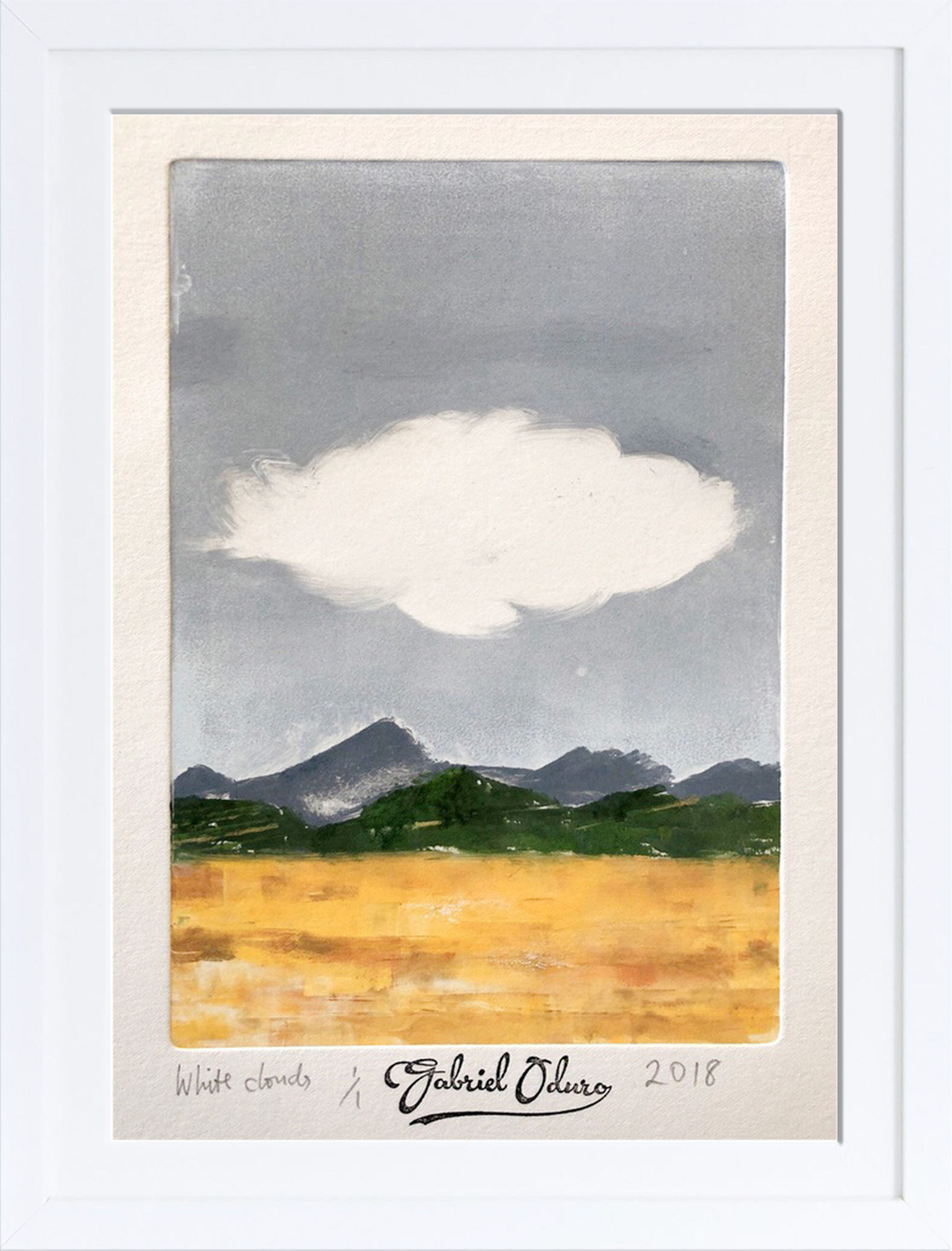 SOLD! White clouds - A5