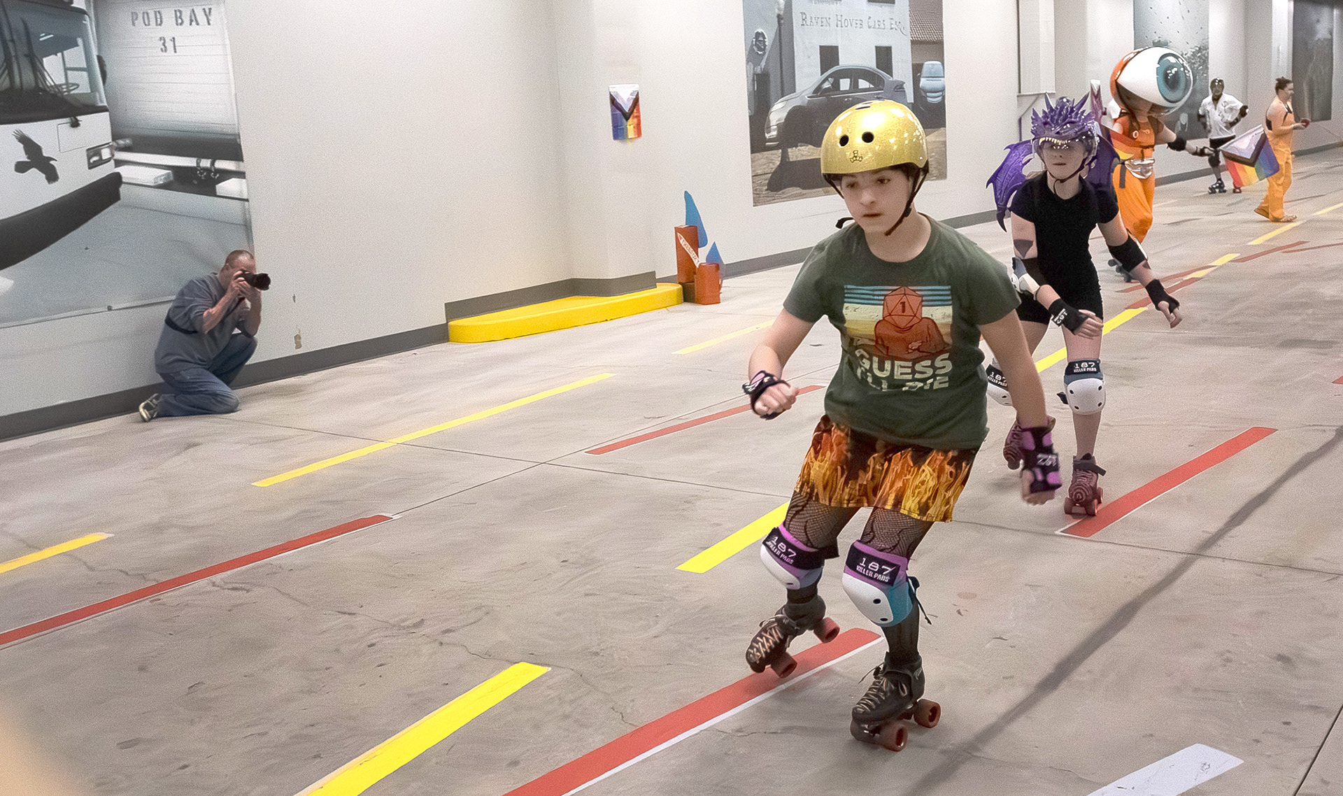 Open skate at the Roller Derby Disco on Sunday