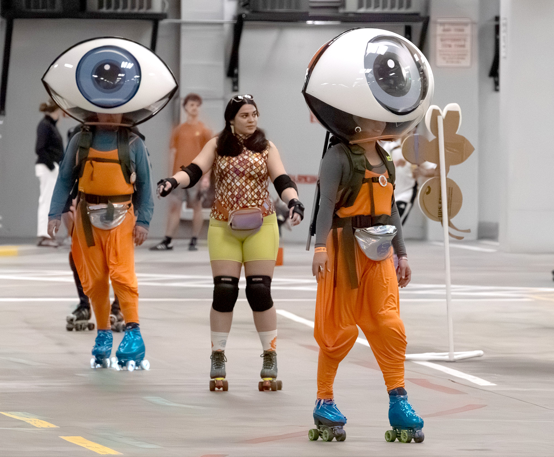 Eyeball Crew at the Roller Derby Disco on Sunday