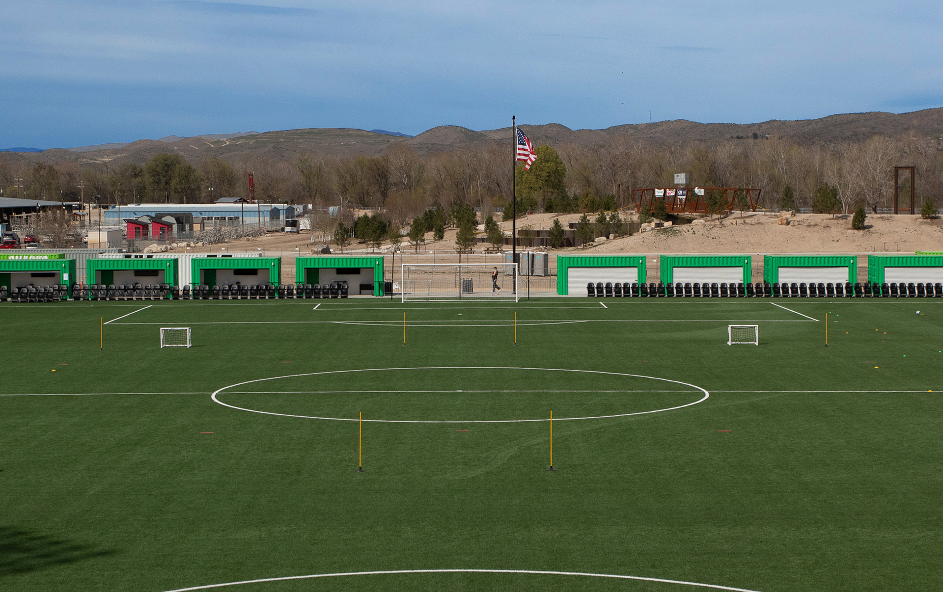 boise foothills beyond the stadium