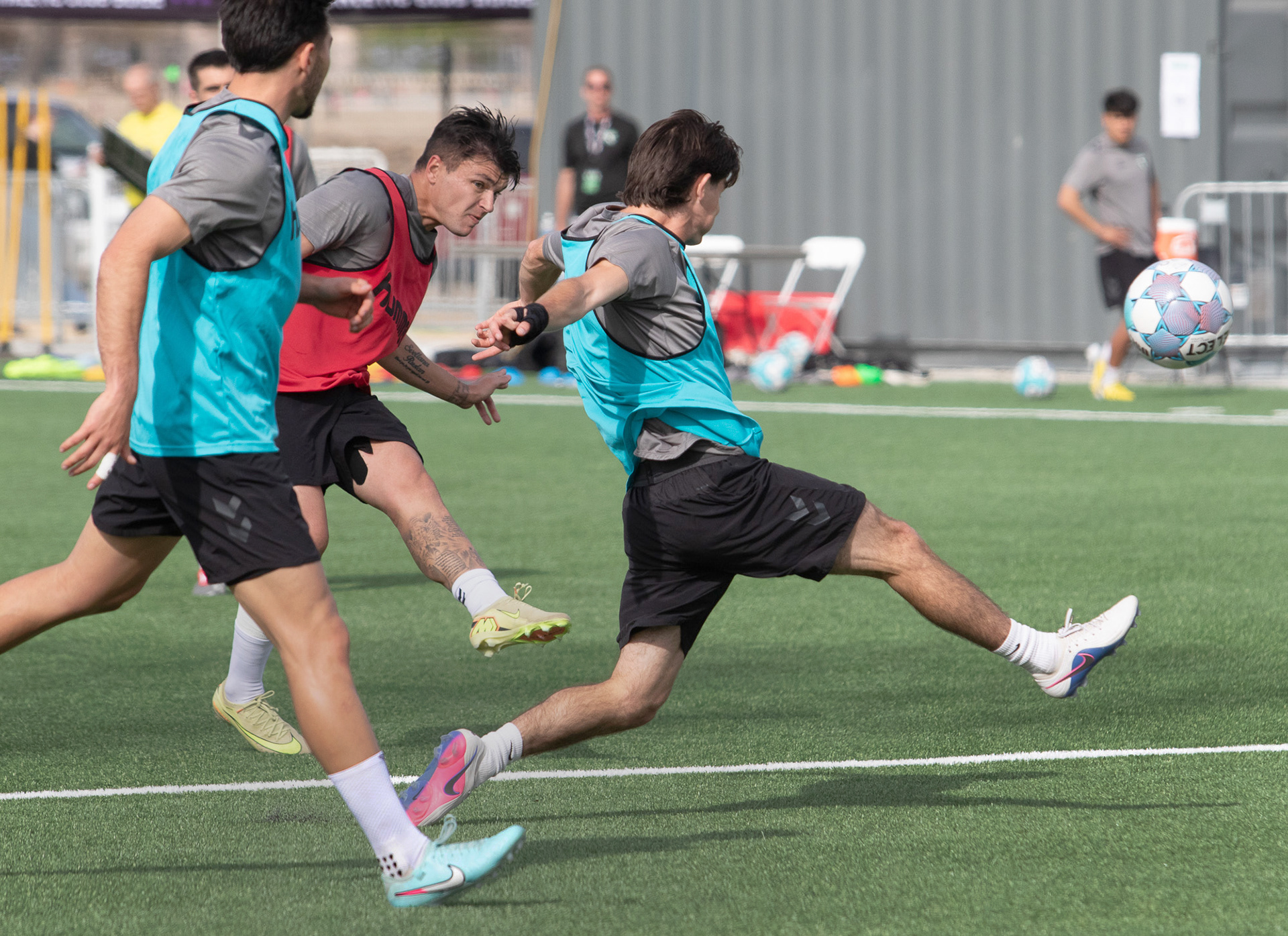 action during practice