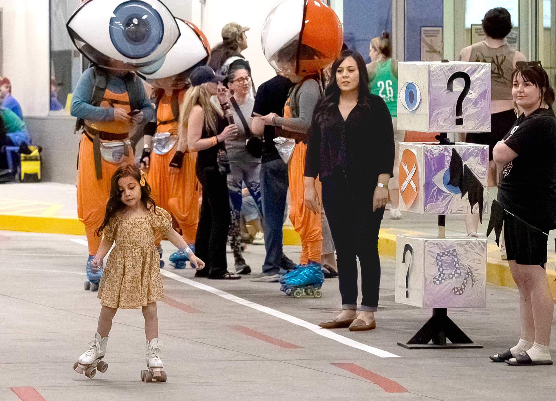 Open skate at the Roller Derby Disco on Sunday