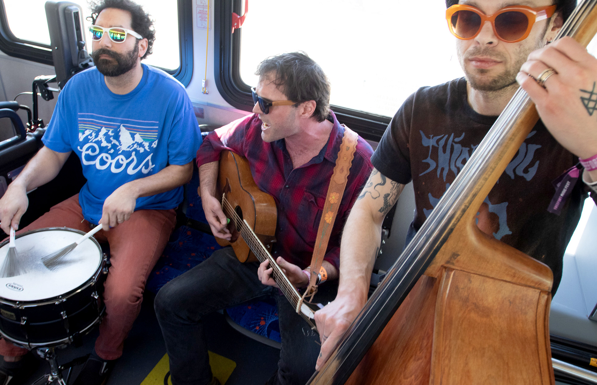 Members of Matt Mitchell Music Co on the Treelin