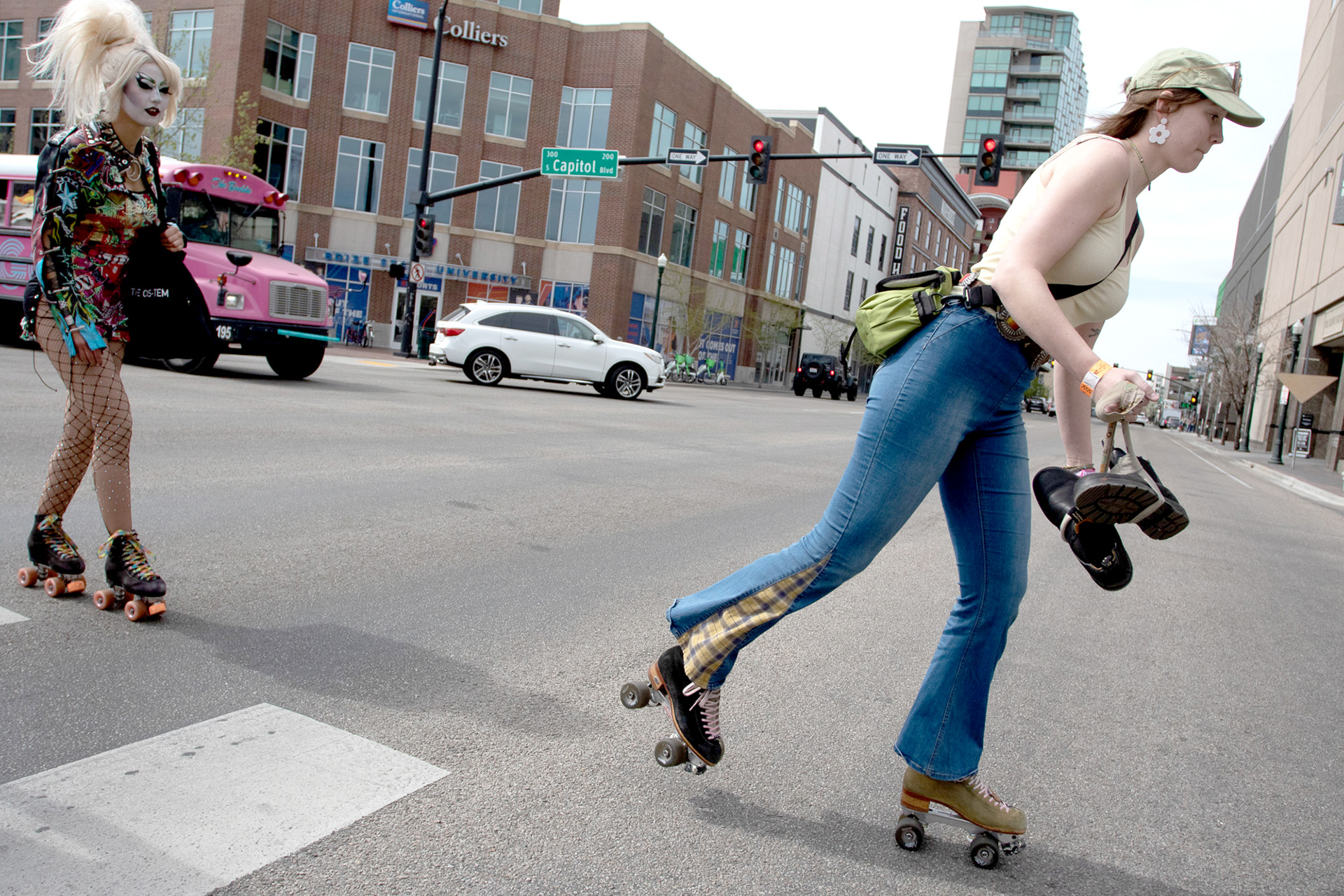 Treeforters getting around downtown