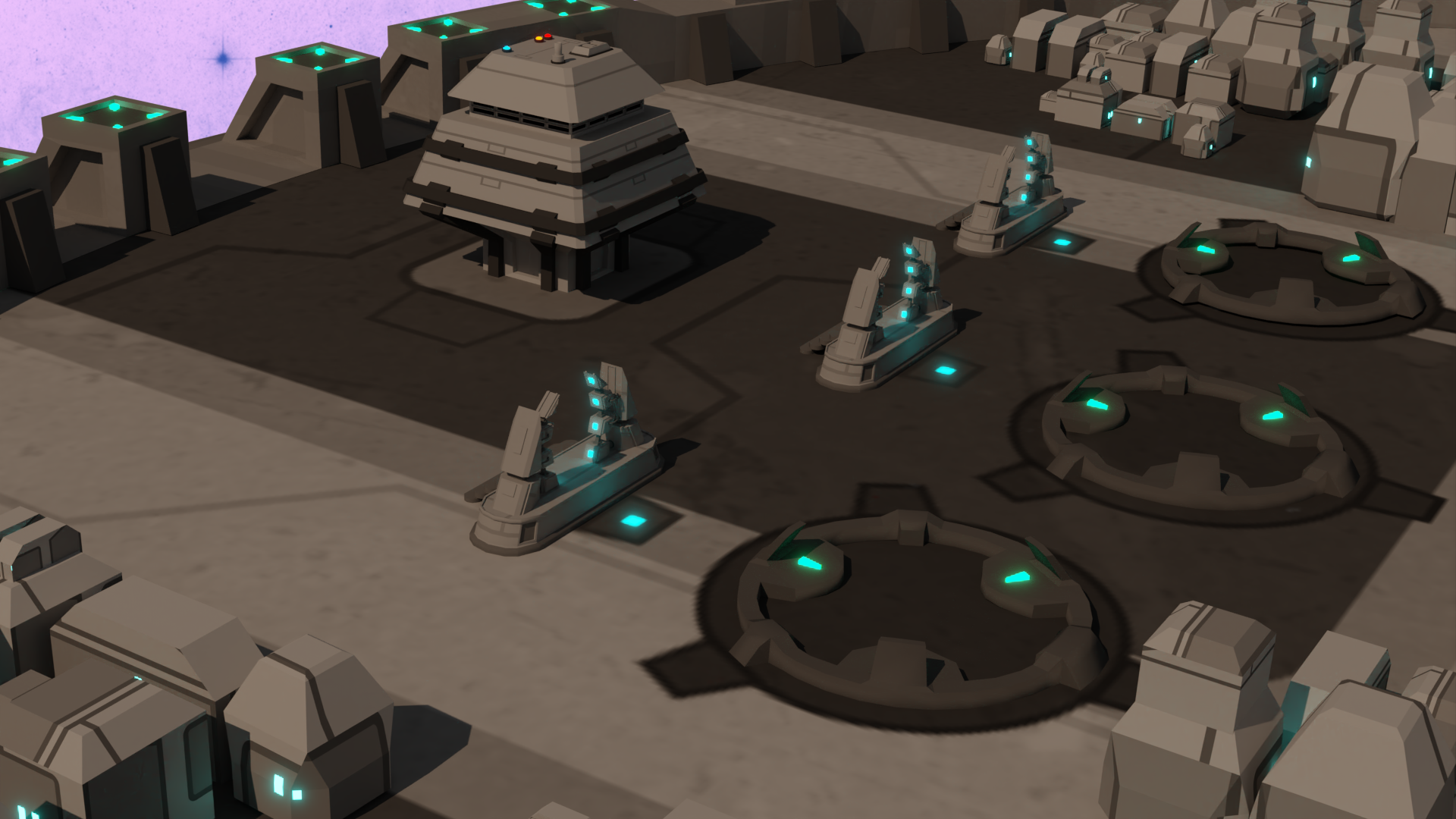 Client Game Concepts: Sci-Fi Modular Team Base 100% Custom Modelled