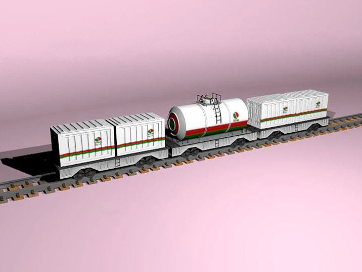 3D Scene: Octane Lego Train Concept