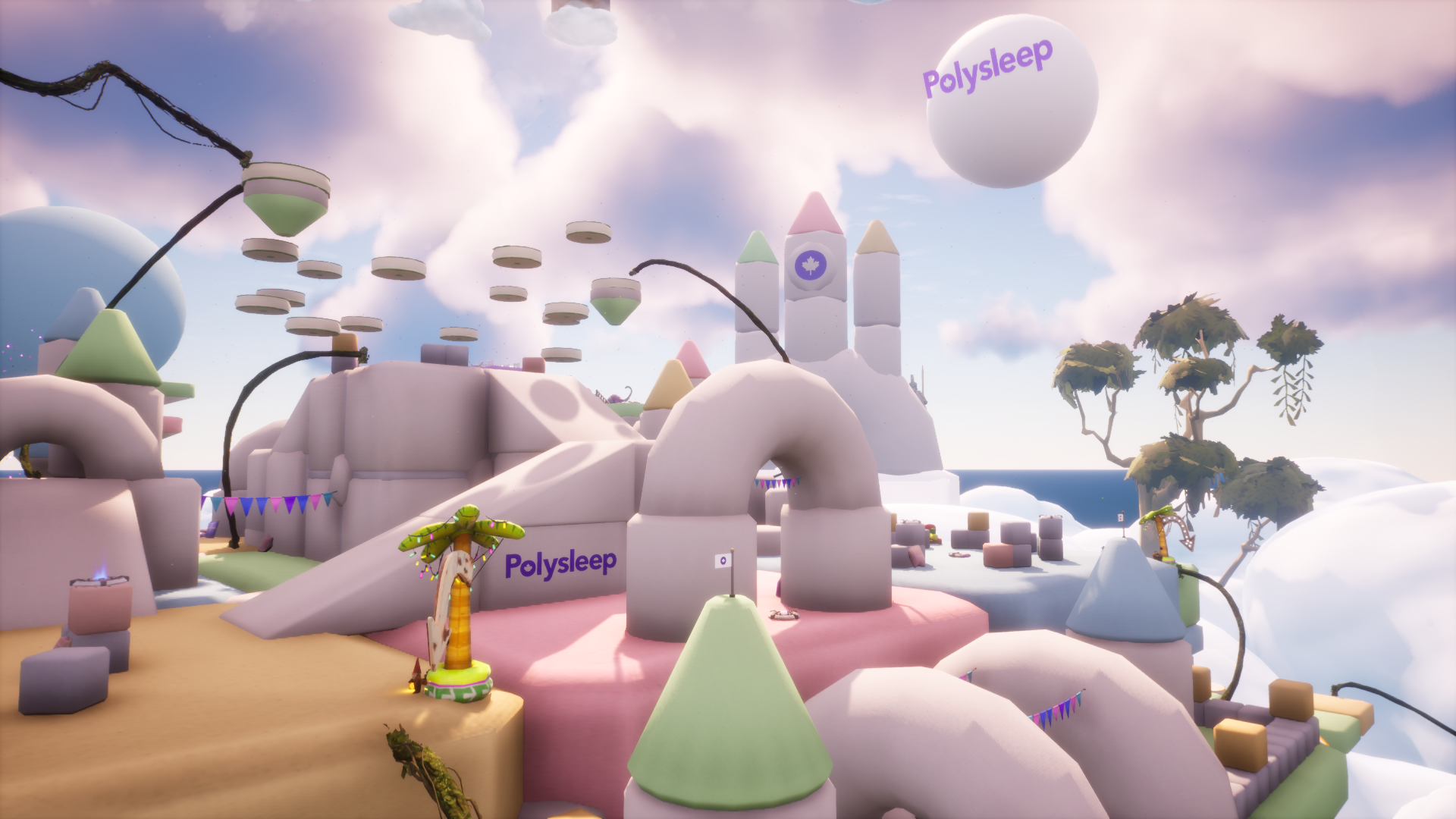 Polysleep: Fortnite Map Level Design 80% Custom Modelled