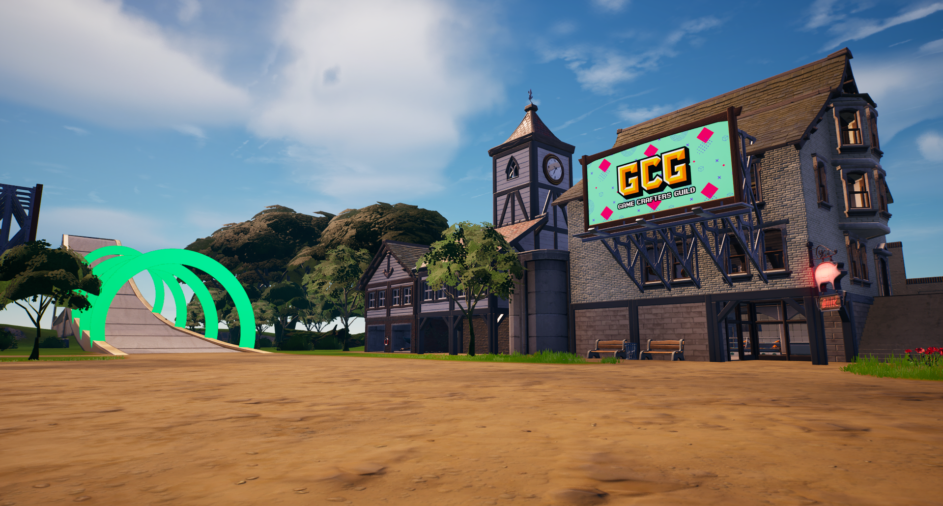 GCG: "The Long Jump" MVG Client Fortnite Game Level Design 0% Custom Modelled