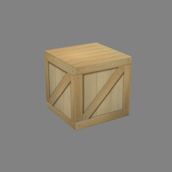 3D Crate: Realistic