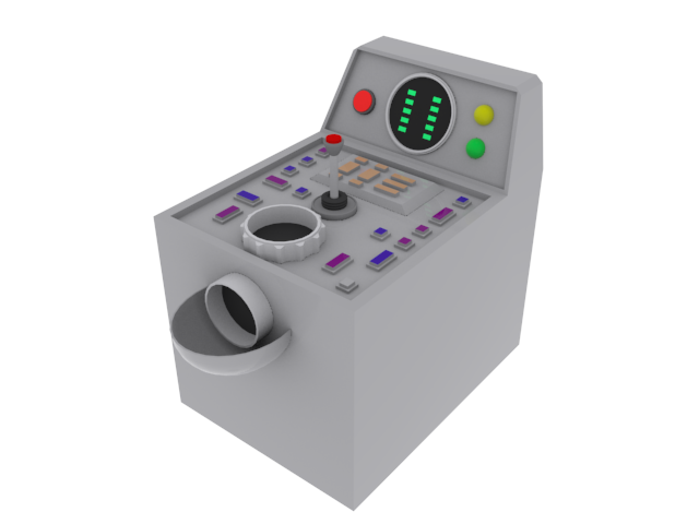 Early Space Boom Bridge Console Concept Model