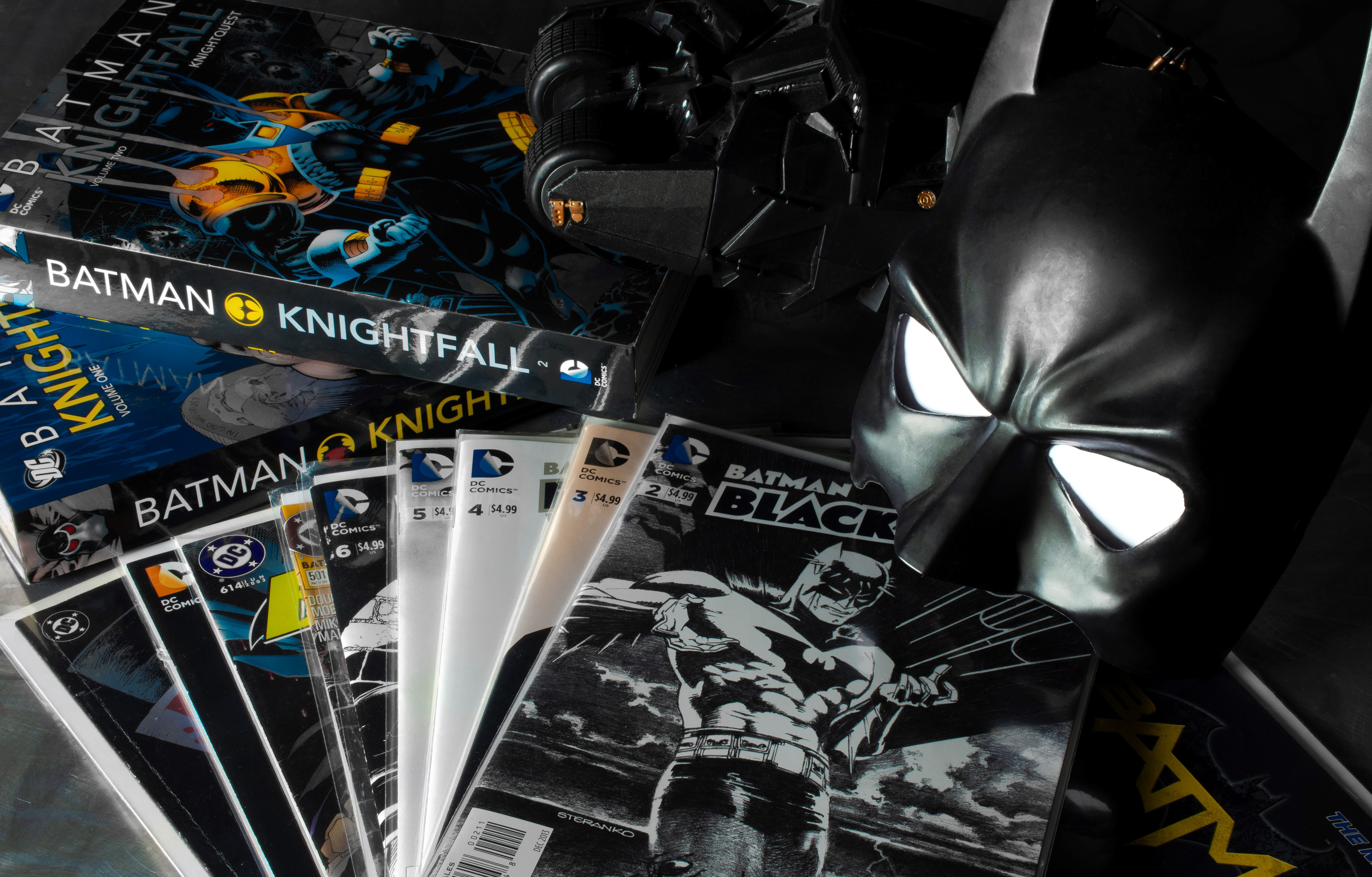 Batman - example of product photoshoot for a comic book store