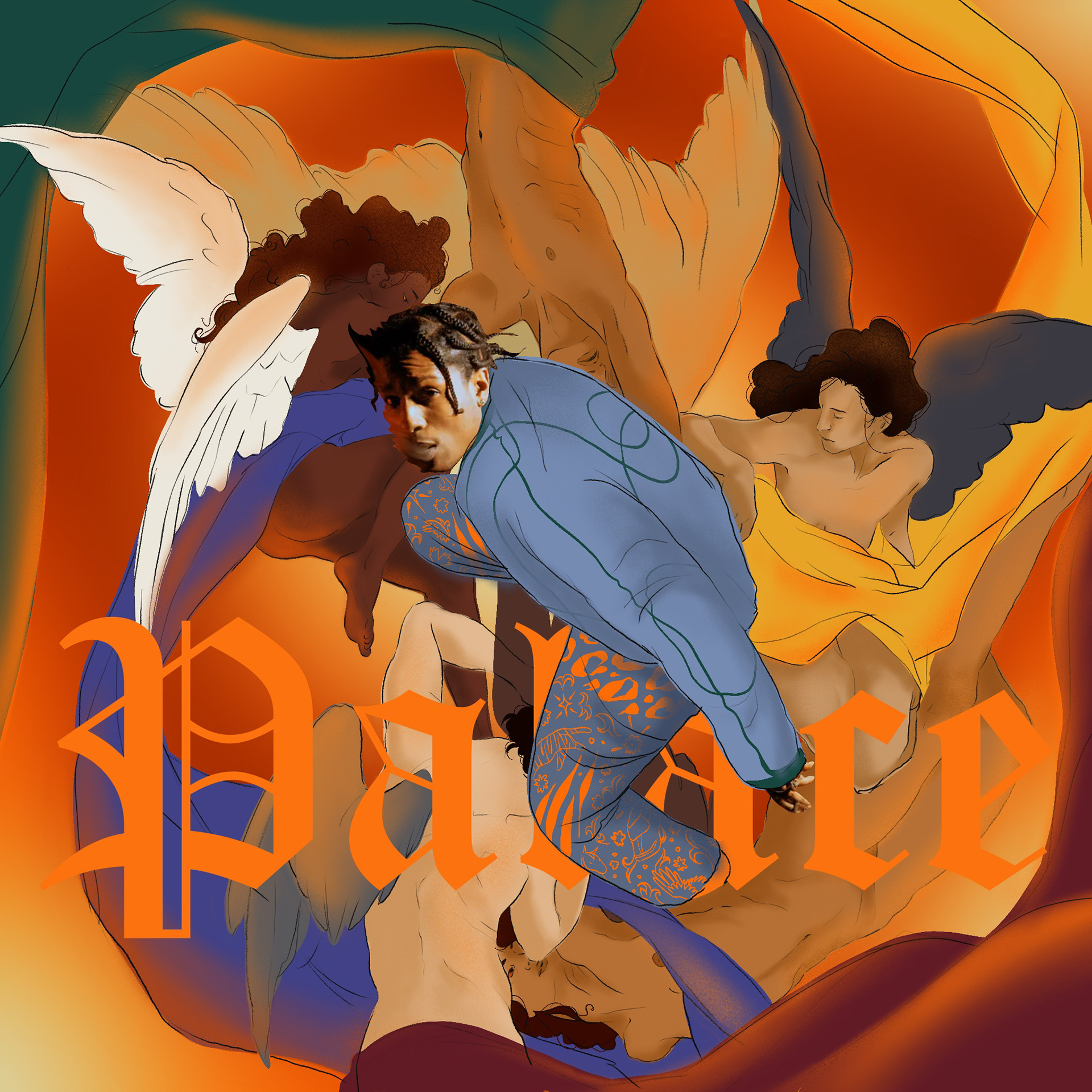 Cover concept for A$AP Rocky's "Palace" from his 2011 mixtape Live. Love. A$AP.