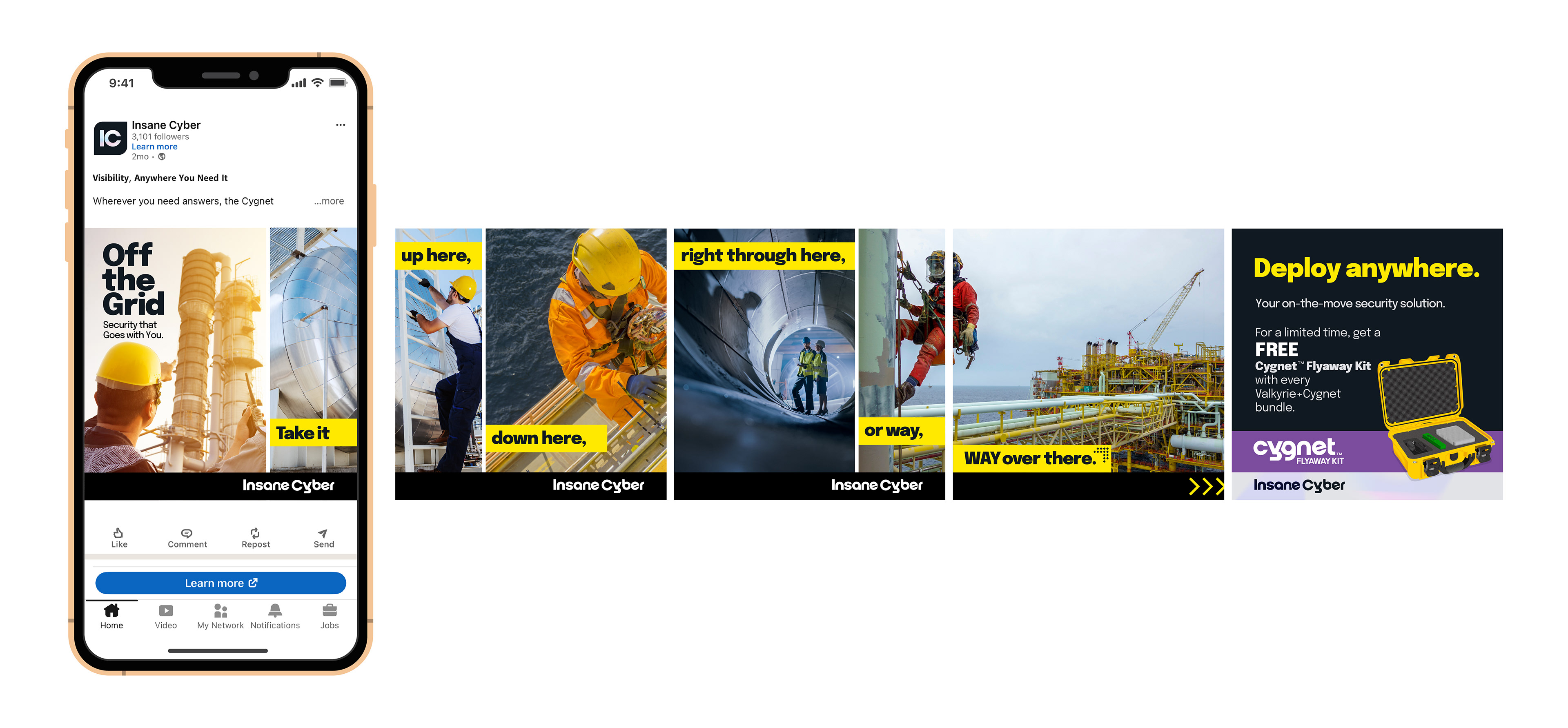 Linkedin social media ad design.