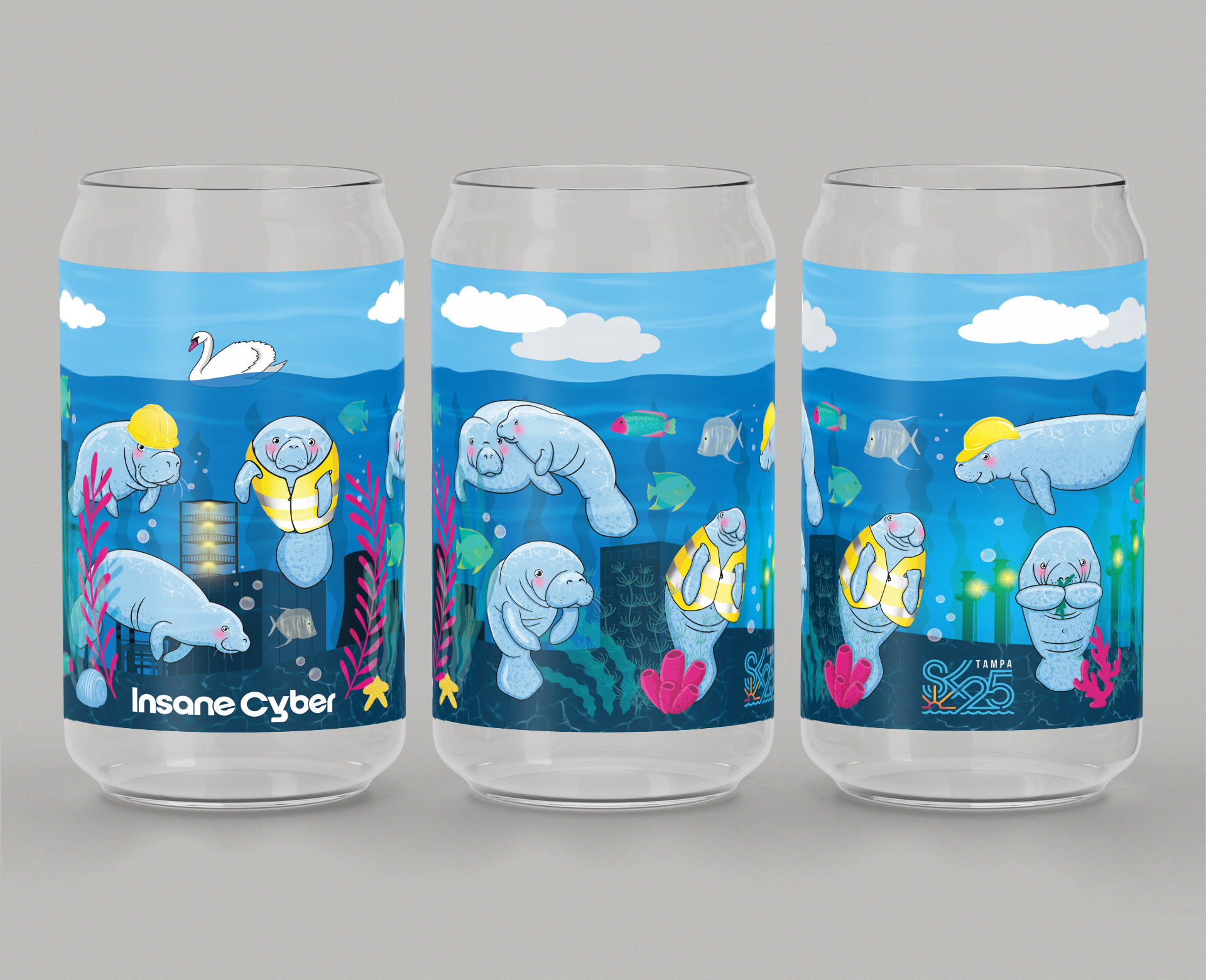 Illustration for pint glass giveaway