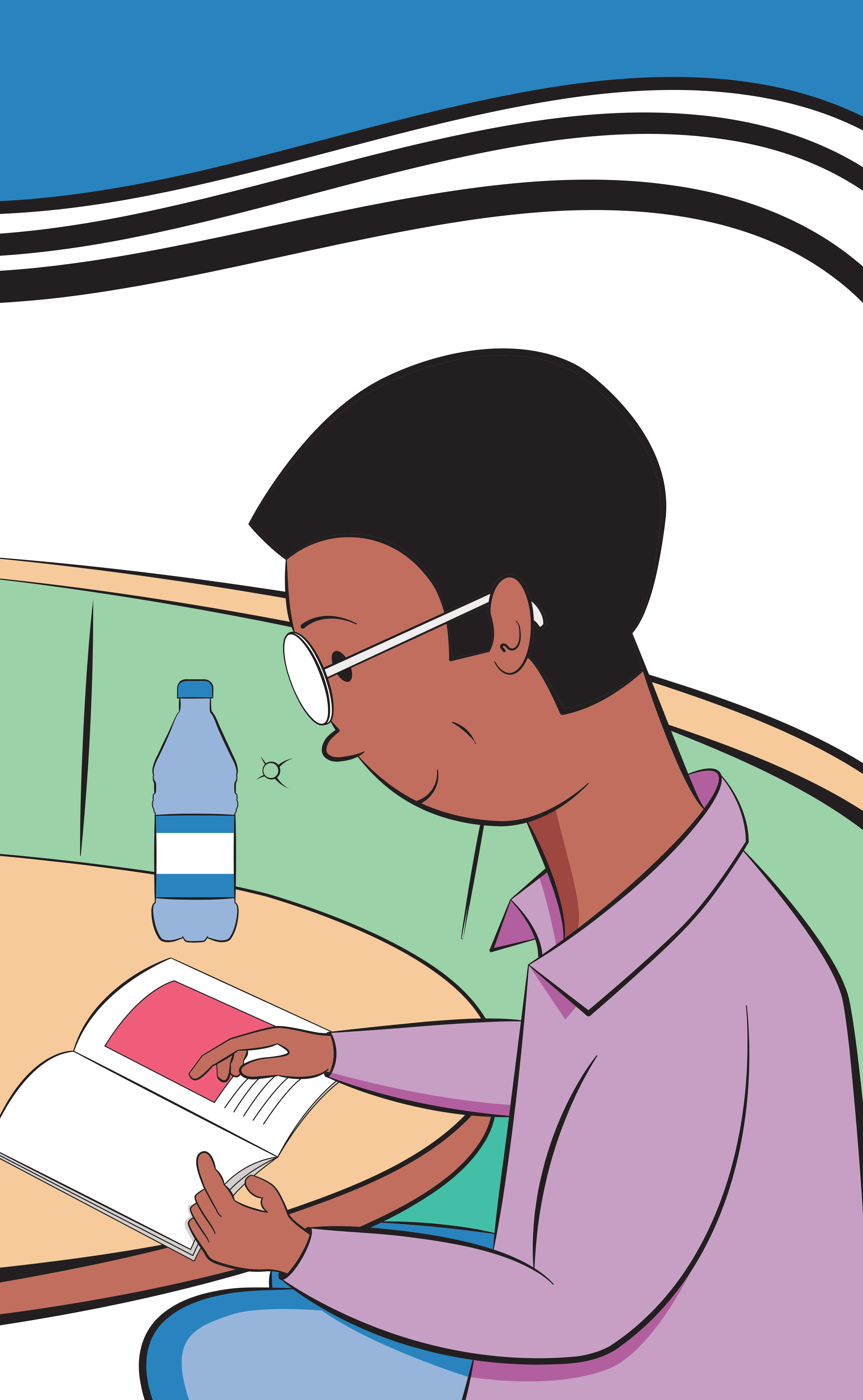 PCC Library Window Cling Illustrations