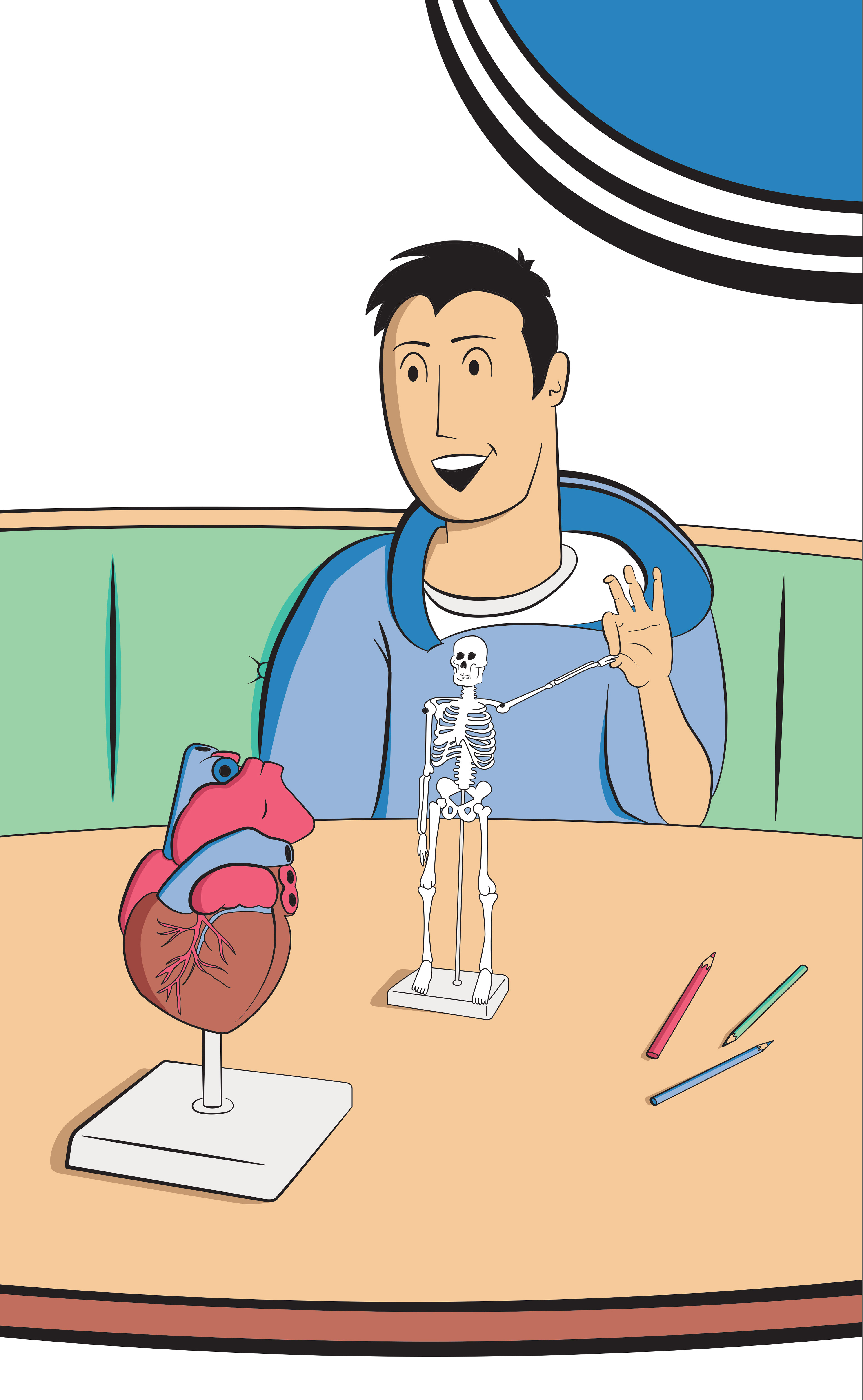 PCC Library Window Cling Illustrations