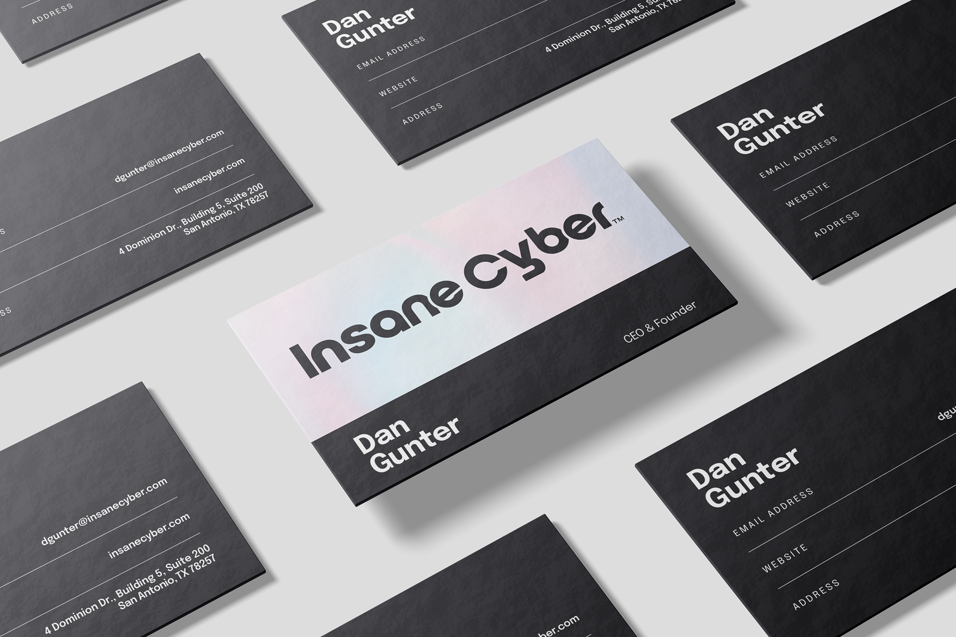 Business card design.