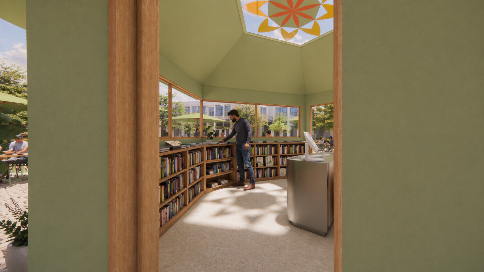 Bookshelves with a View