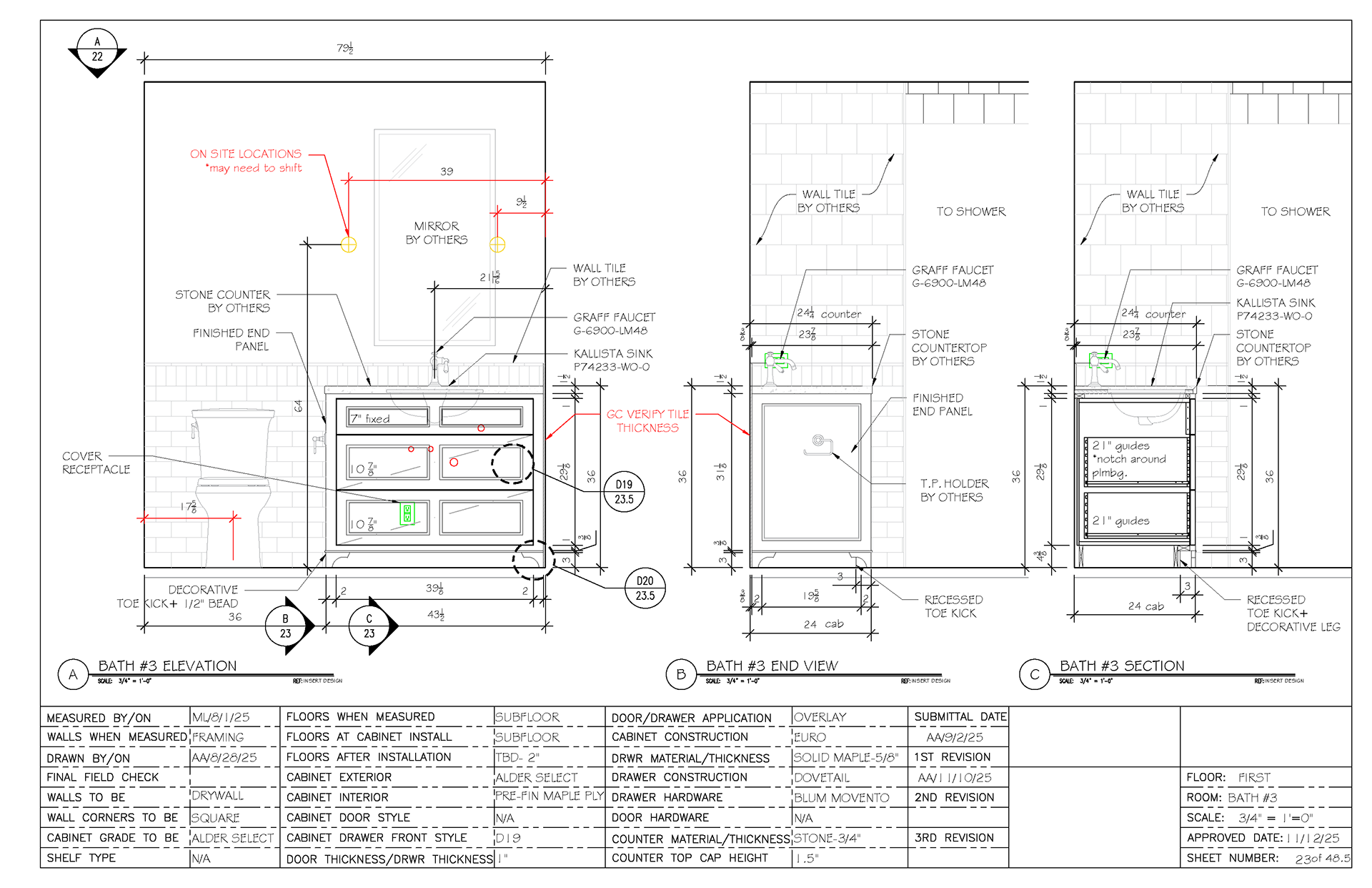 Elevation & Sections