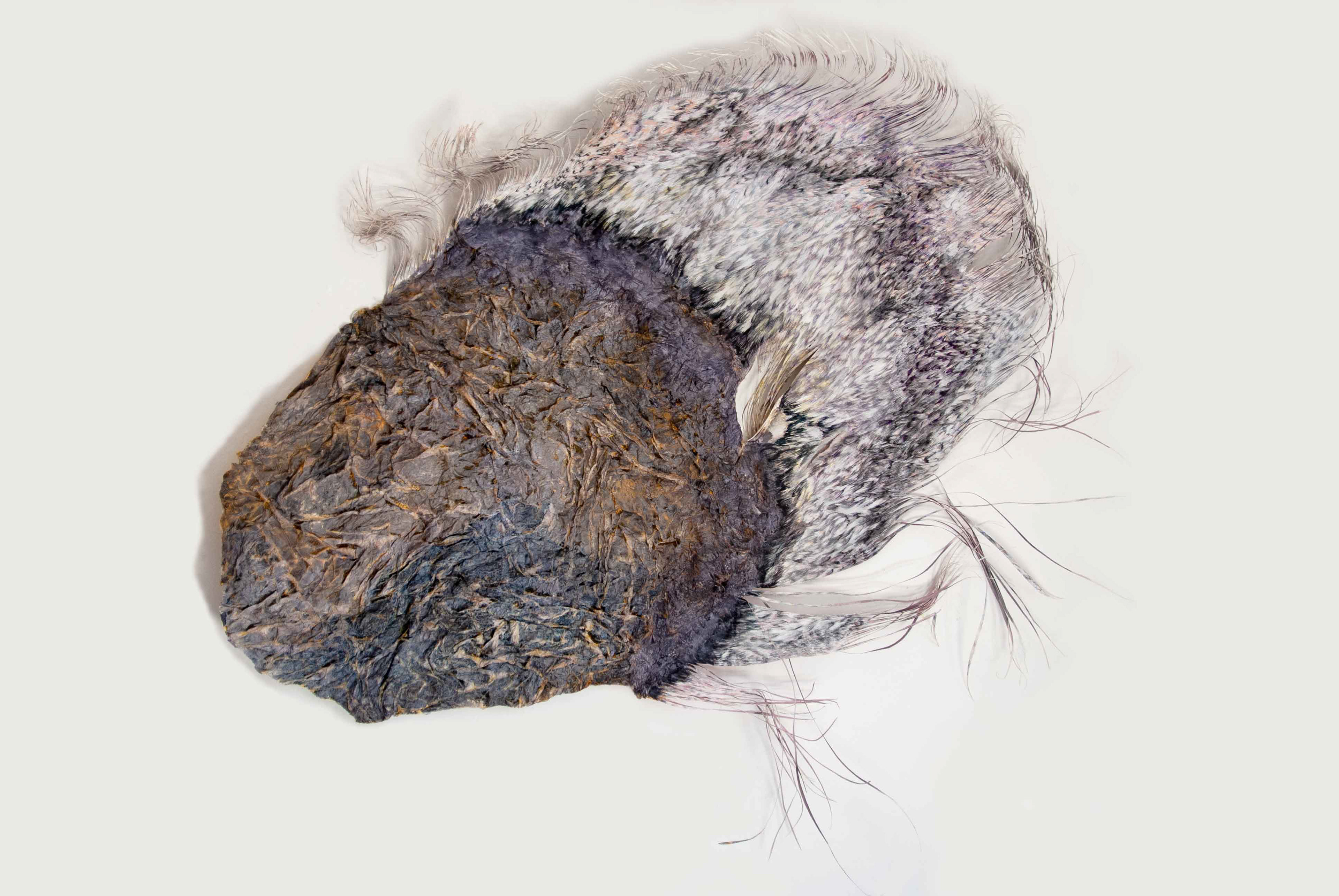 Lila Flügel 2010_18 90x140cm/ shaped paper/ mixed media