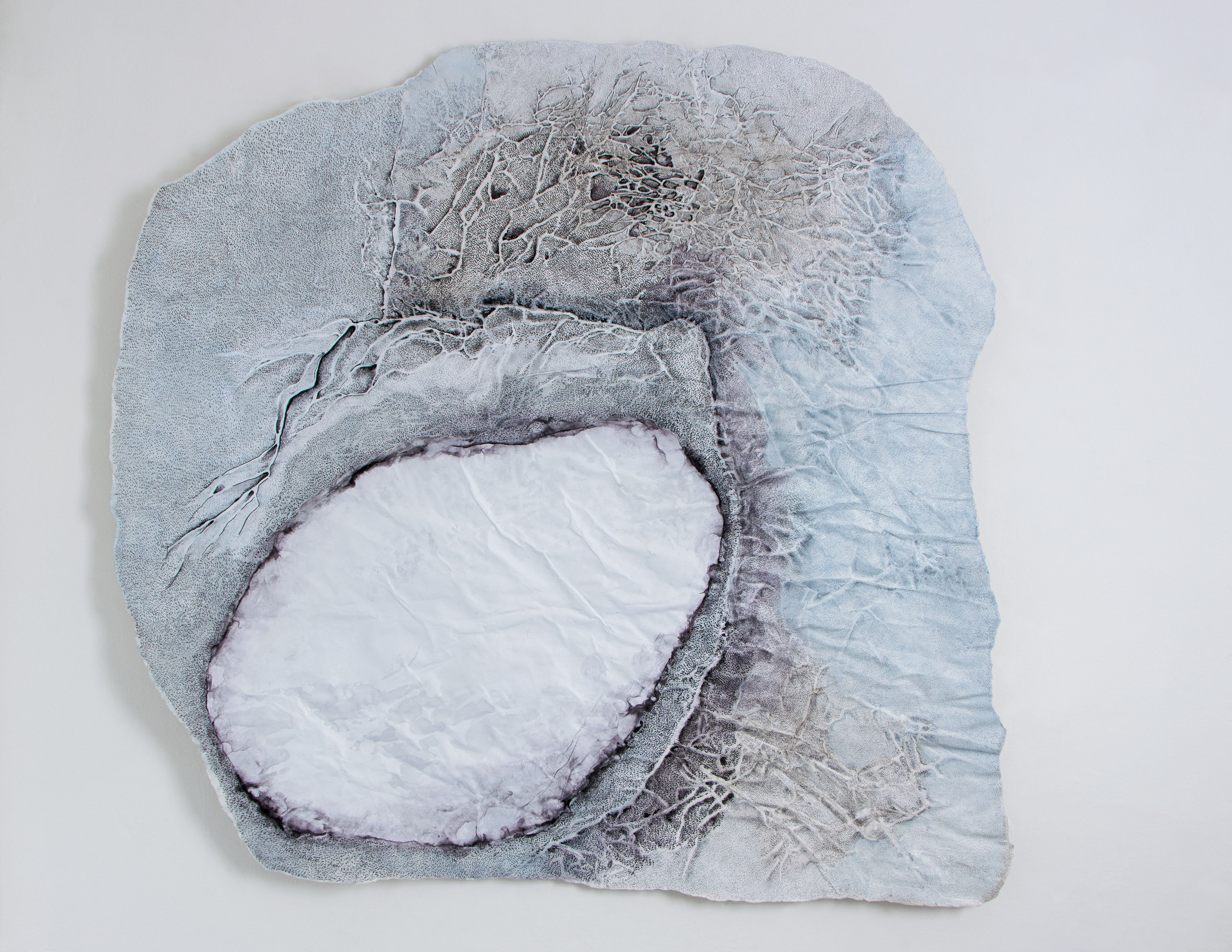 Wendekreis 2016/ 145x145cm/ paper shaped/ mixed media