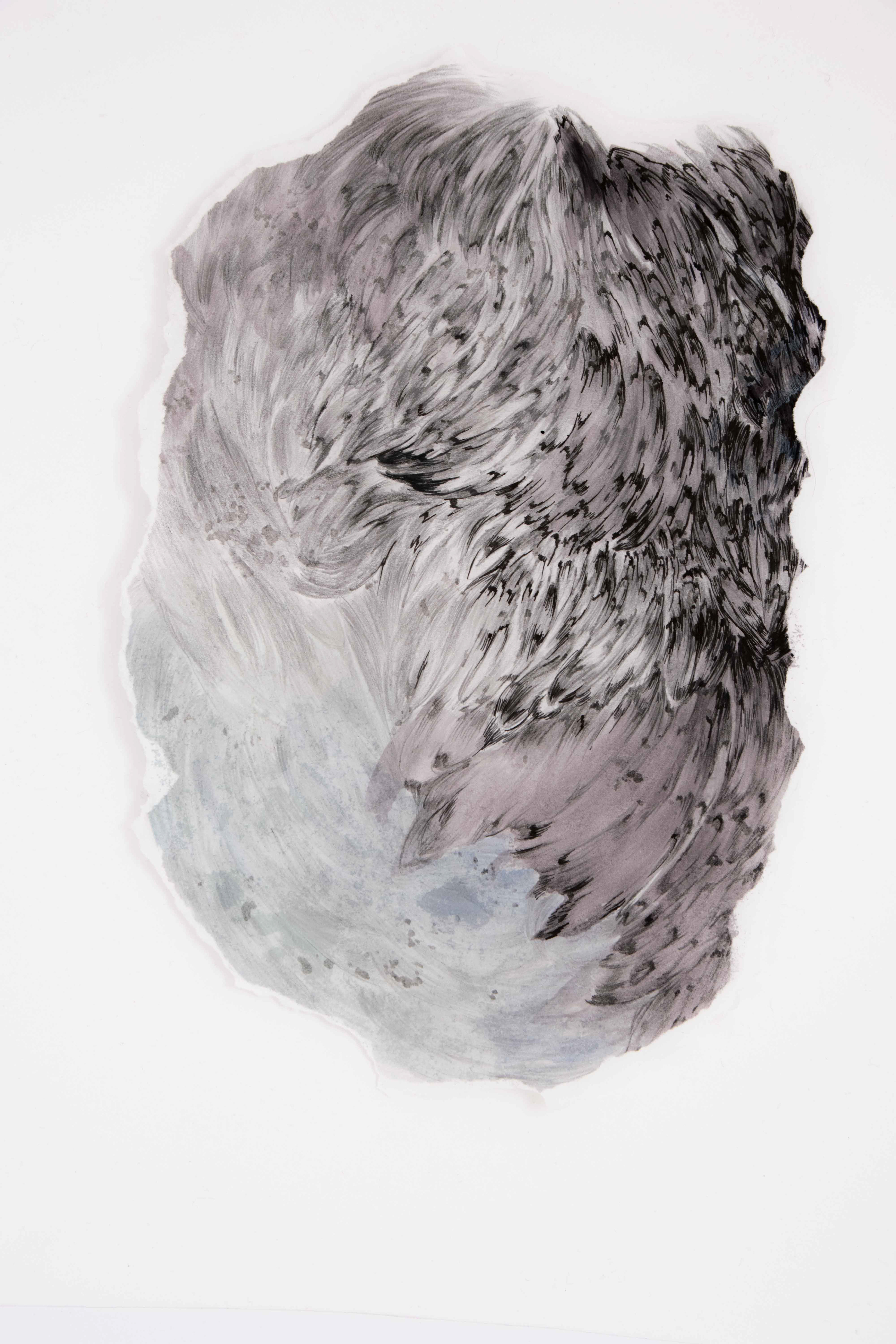 drawing/ shaped paper 2018 24x20cm paper/ graphite/ ink 